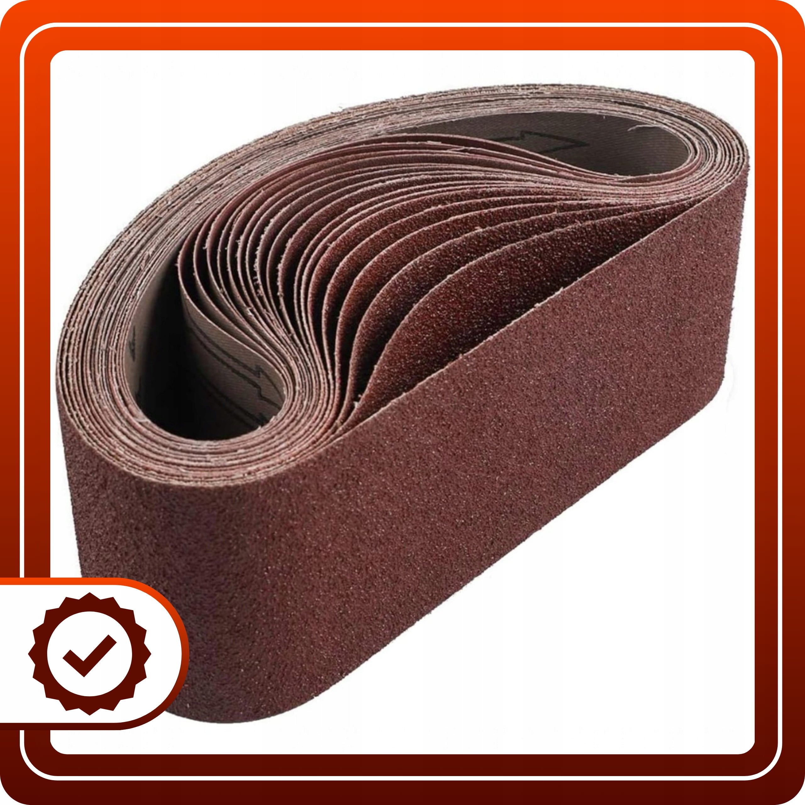 10x Papier Ścierny 75x457 P150 Do Szlifierki Taśmowej Pas Bezkońcowy