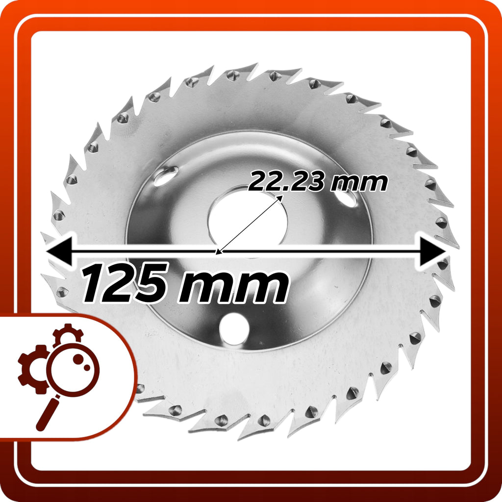 Tarnik 125mm Zębaty Do Szlifowania Rzeźbienia Drewna