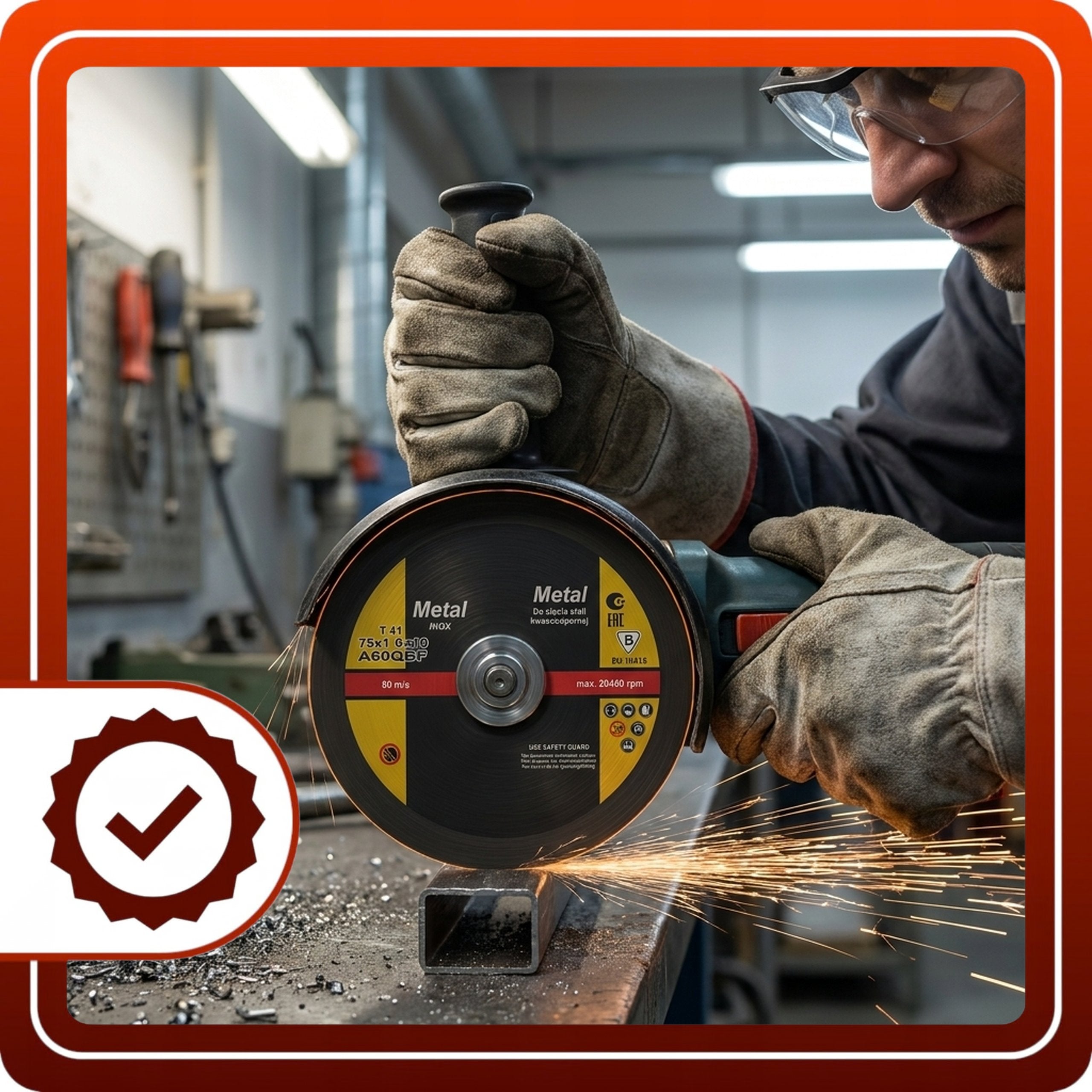 Tarcza Do Cięcia Stali 75mm 10szt Kwasoodpornej INOX Metalu Otwór 10mm