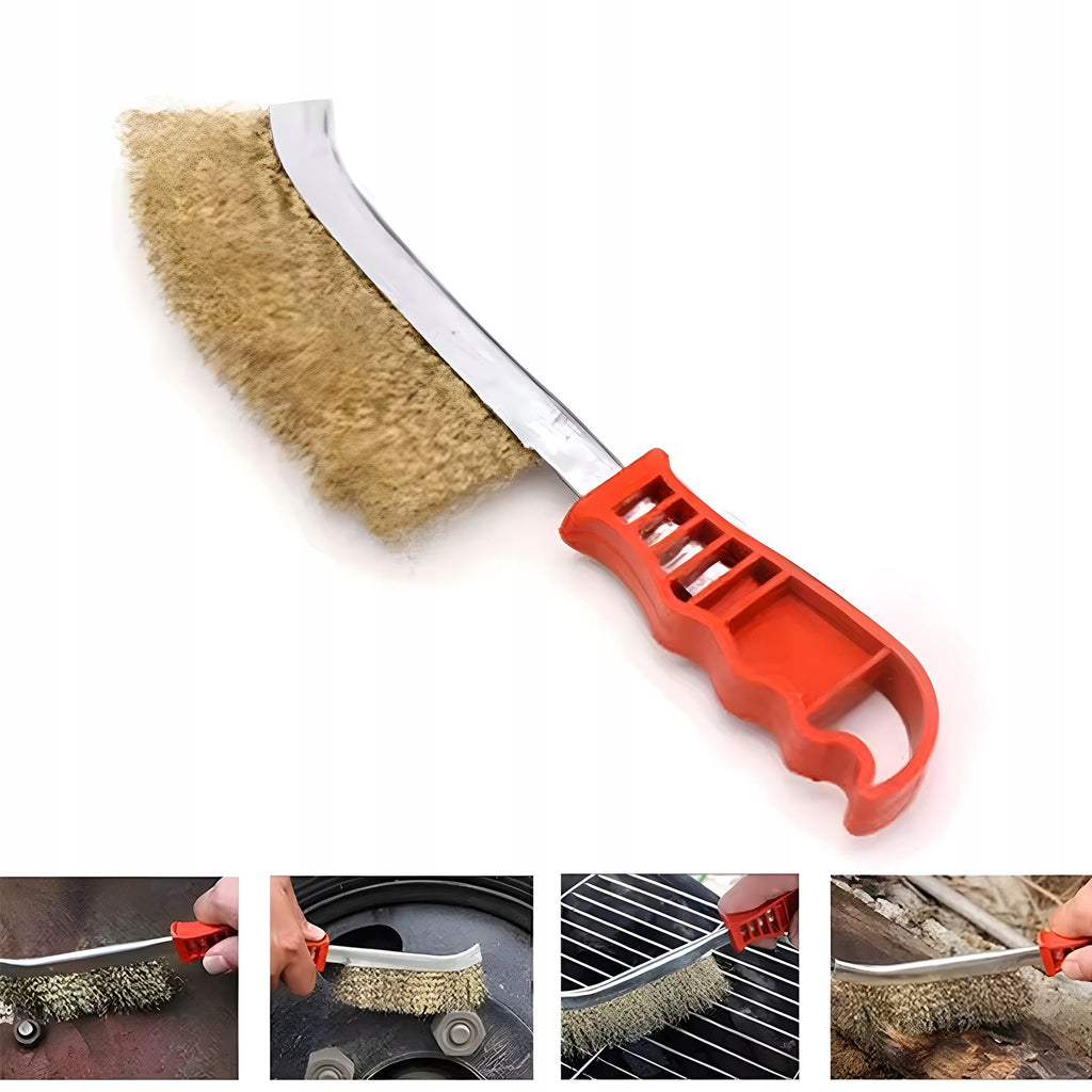 Szczotka Druciana 230mm Mosiądzowana Szczelinowa