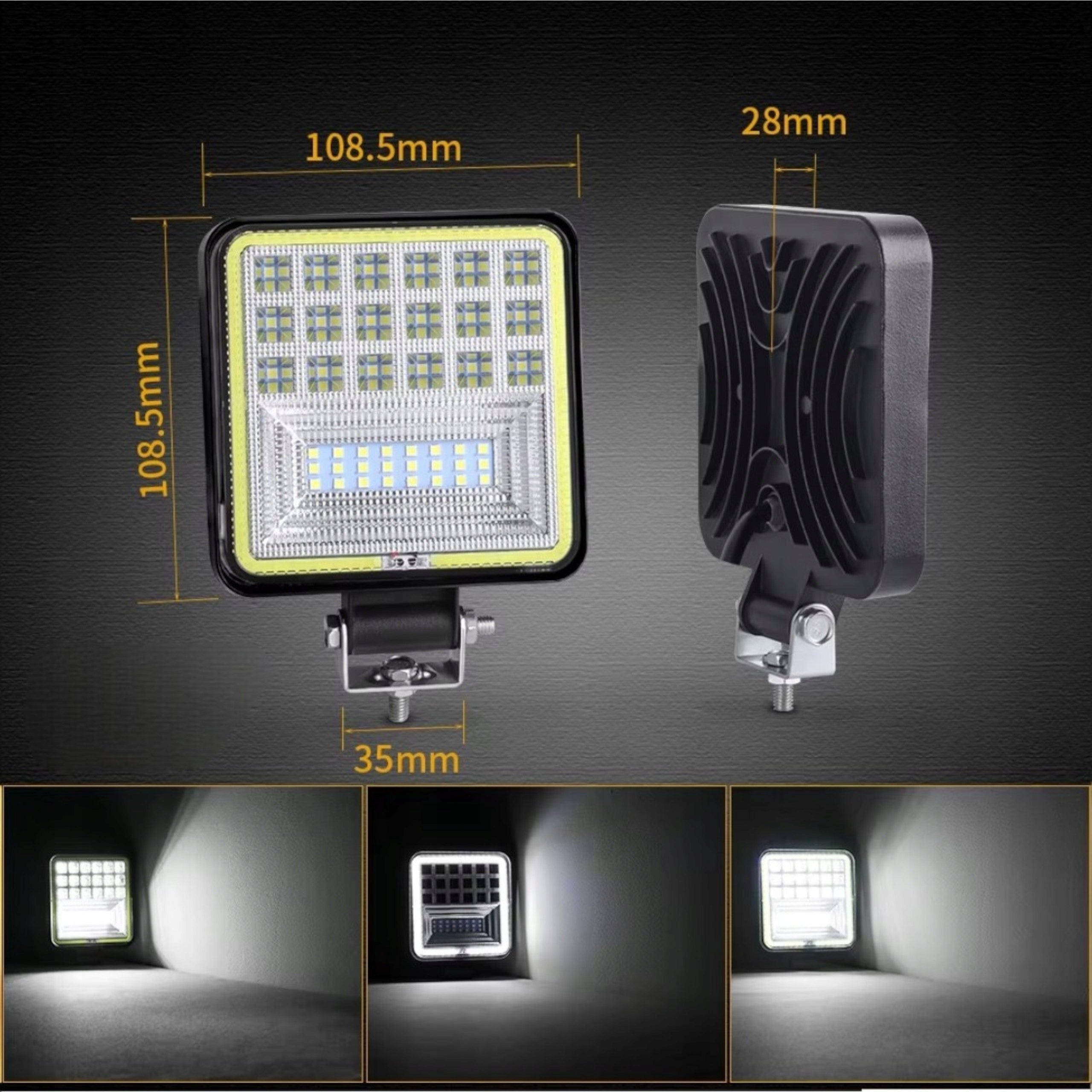Lampa robocza LED Halogen 12v 24v 126W Szperacz Ledowa Mocna Oświetlenie