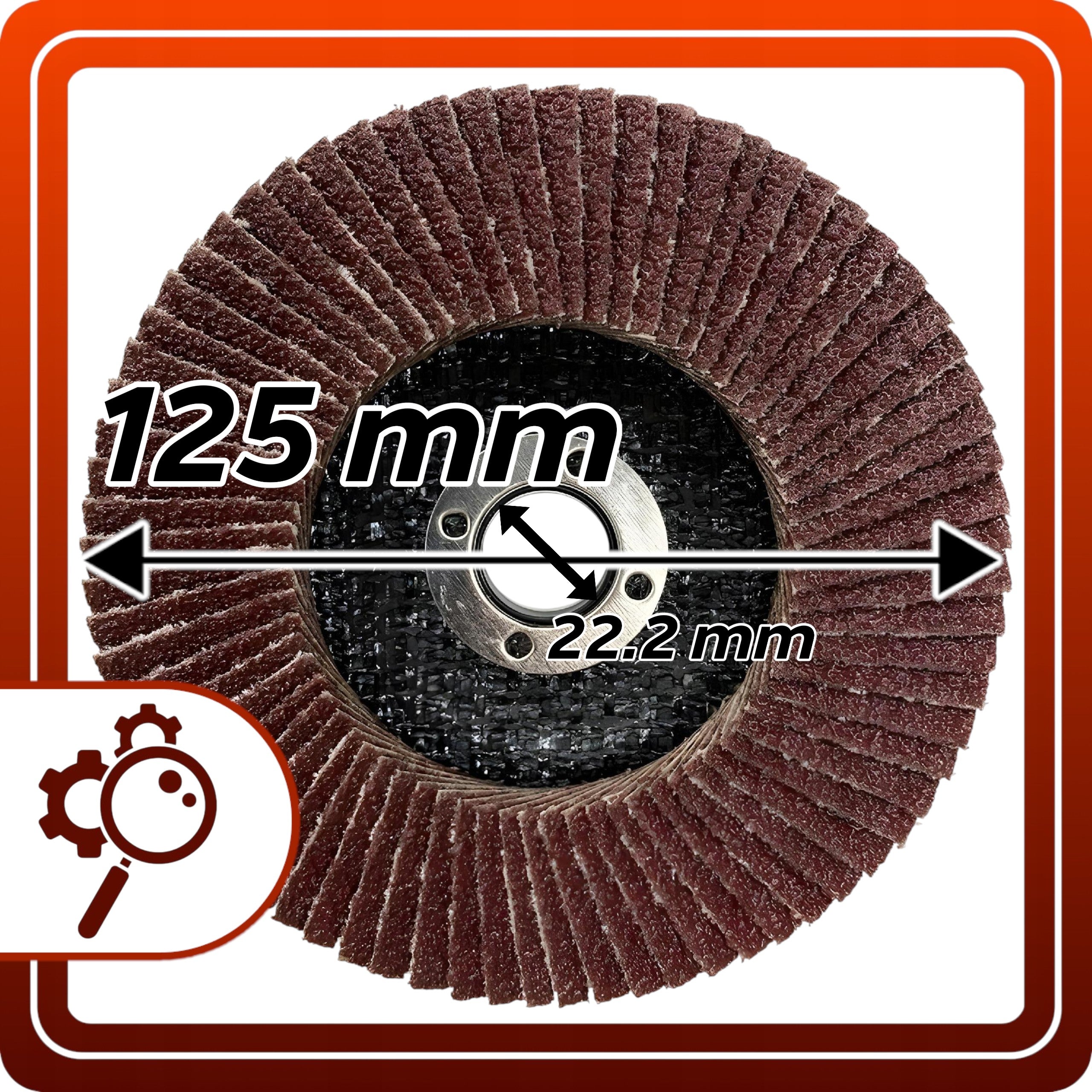 Tarcza Listkowa 125mm P120 Do Szlifowania Lamelka Drewna Stali Metalu