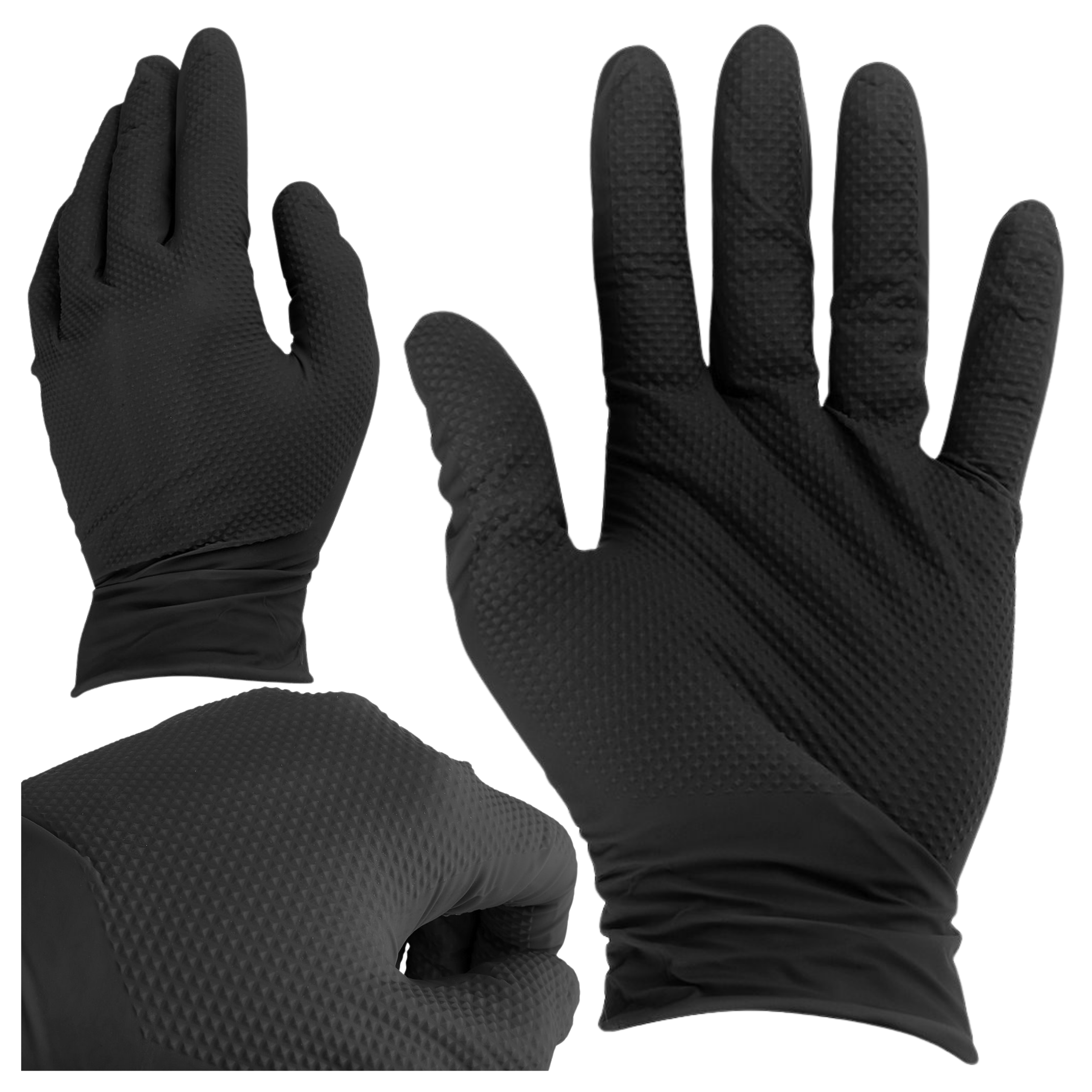25 Par Rękawice Nitrylowe Rozmiar M SOLID GRIP