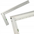 KĄTOWNIK STOLARSKI ALUMINIOWY Z POZIOMICĄ 400mm Uniwersalny