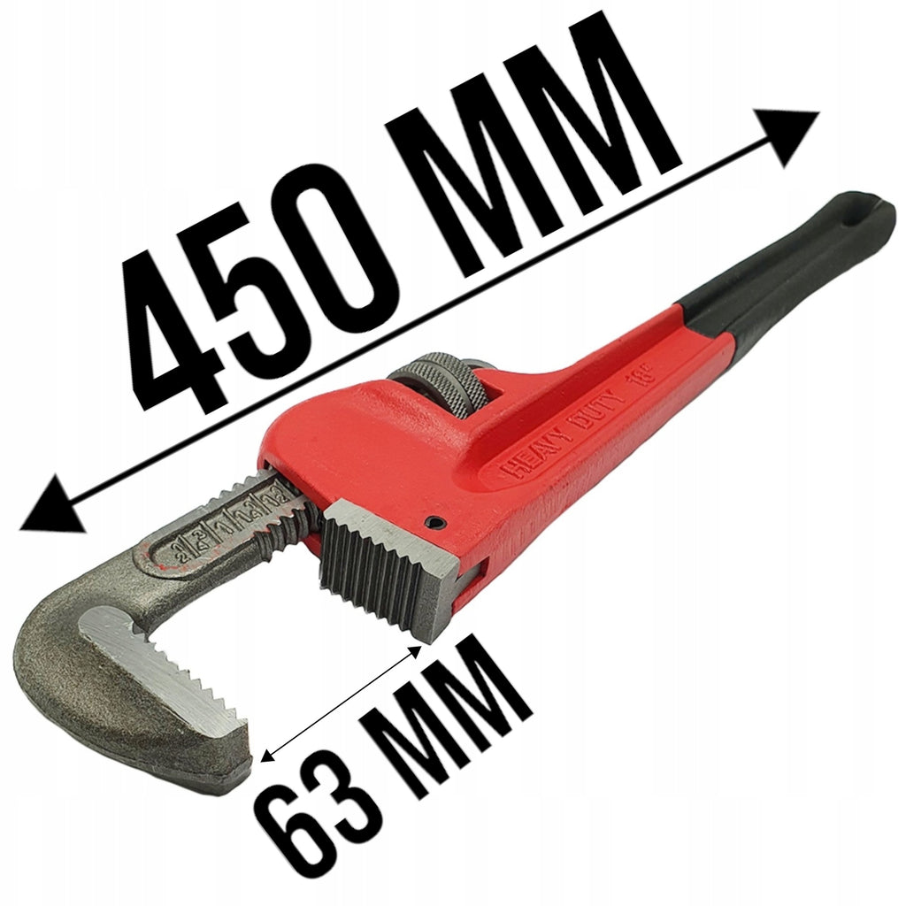 Klucz do rur hydrauliczny STILLSON 18 450mm Cęgi Nastawne ŻABA