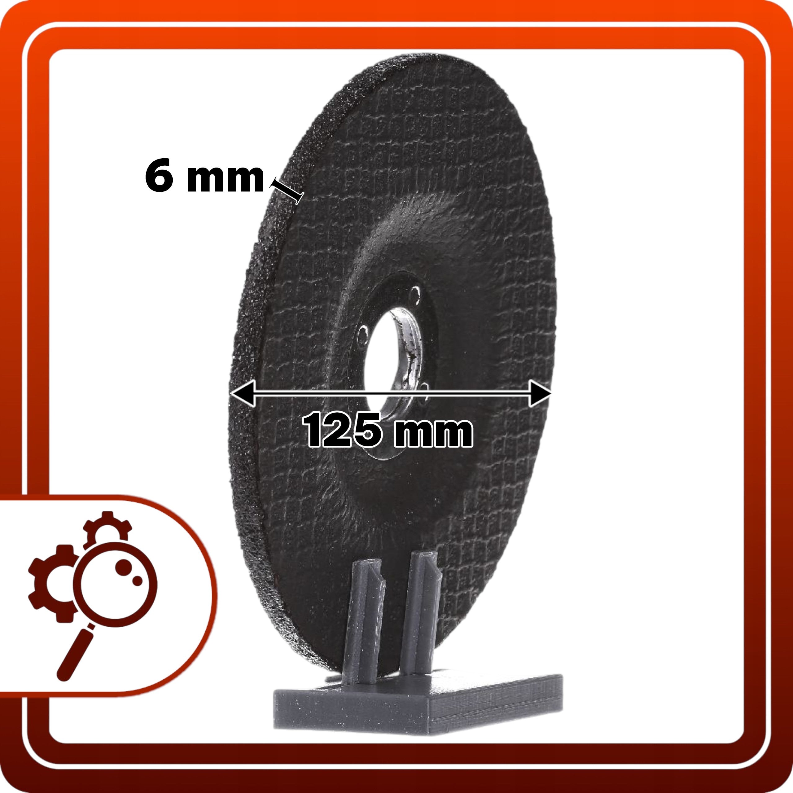 5 sztuk TARCZ NA KĄTÓWKĘ DO SZLIFOWANIA STALI I METALU 125x6x22.23mm GRUBA 6MM