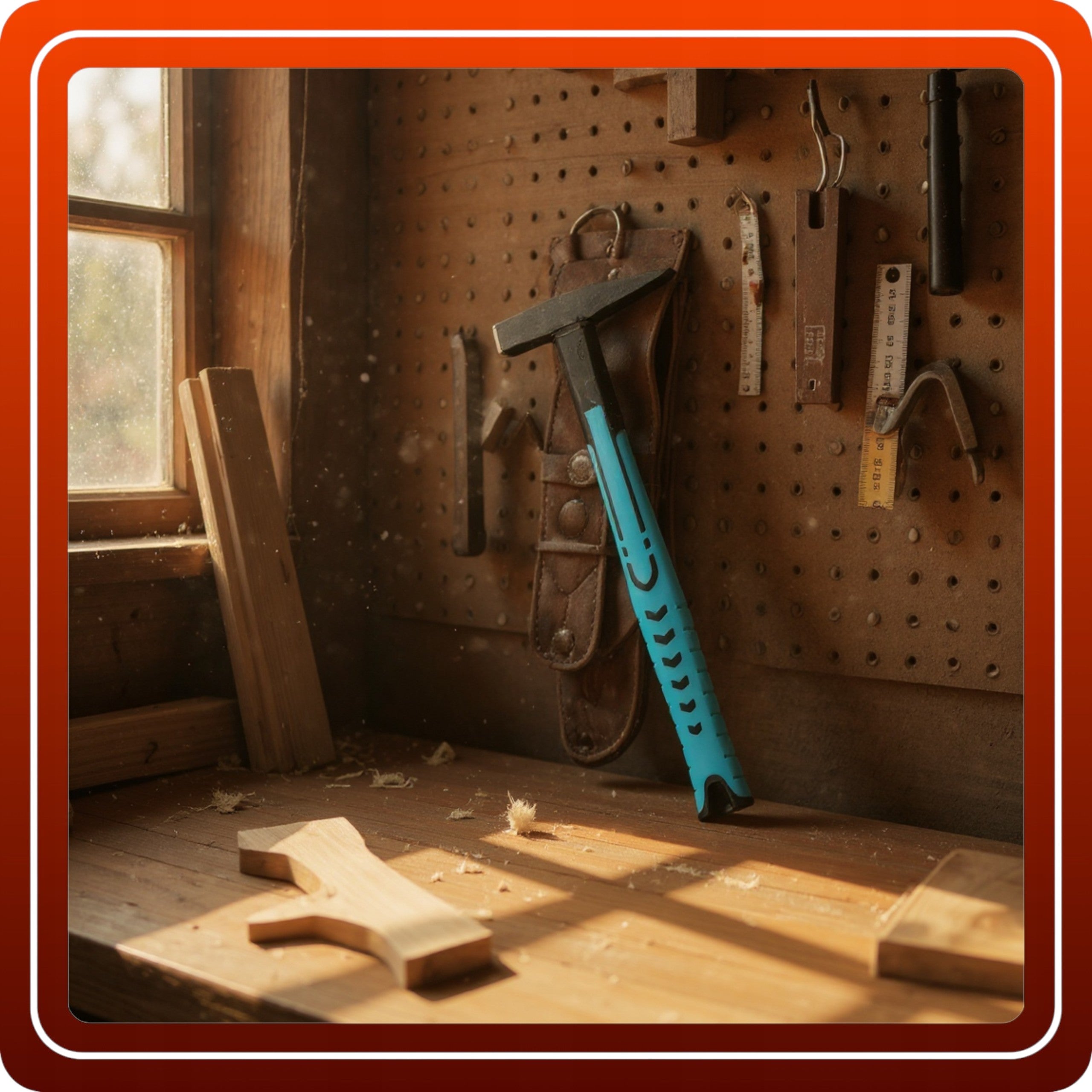 MŁOTEK ŚLUSARSKI 500g FIBERGLASS Warsztatowy Uniwersalny Stolarski Lekki