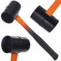 MŁOTEK GUMOWY BRUKARSKI 350g Z RĄCZKĄ FIBERGLASS Do kostki bruku