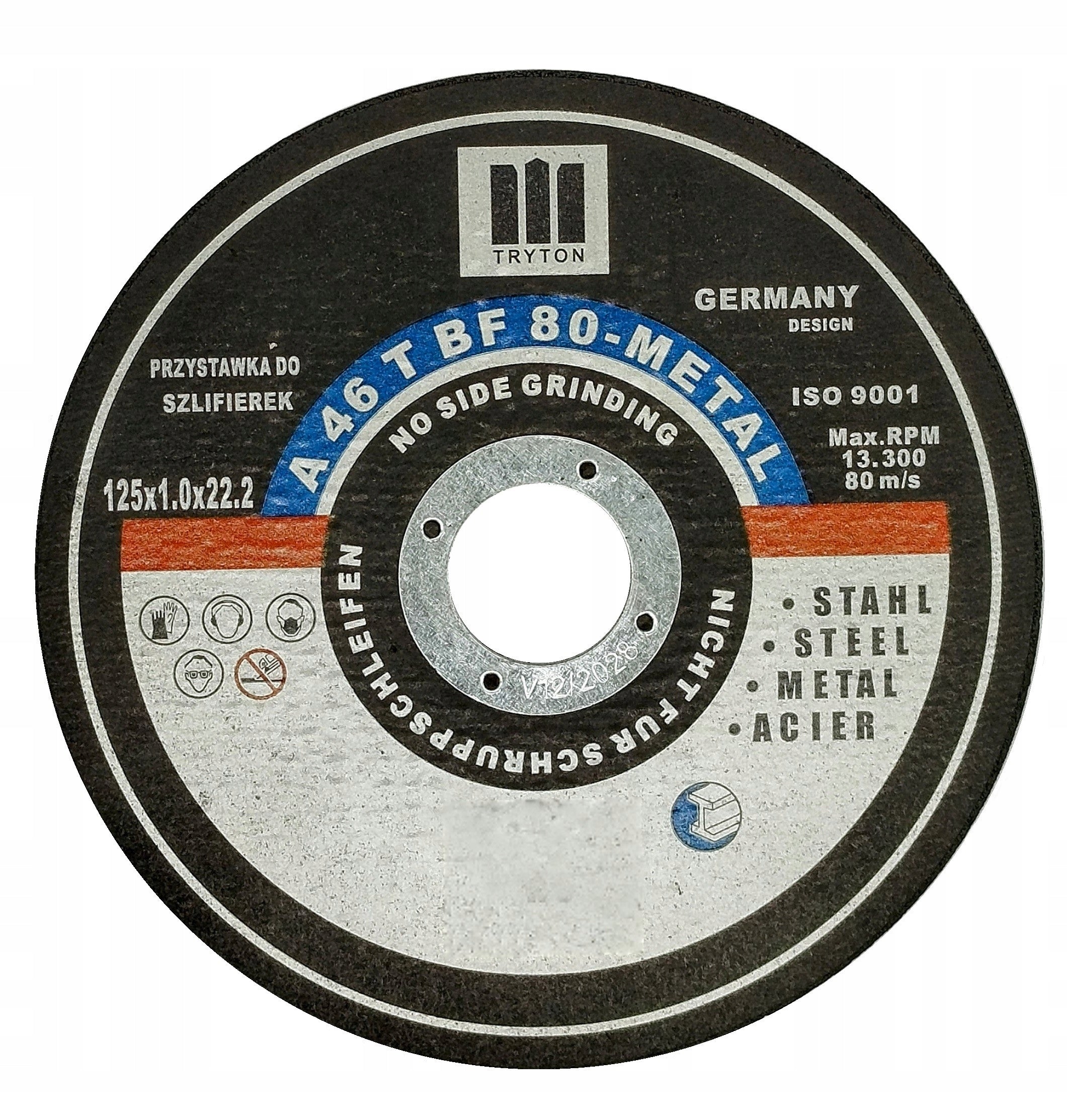 TARCZA TARCZE DO CIĘCIA STALI METALU Zestaw 10 sztuk 125x1.0x22.23 mm