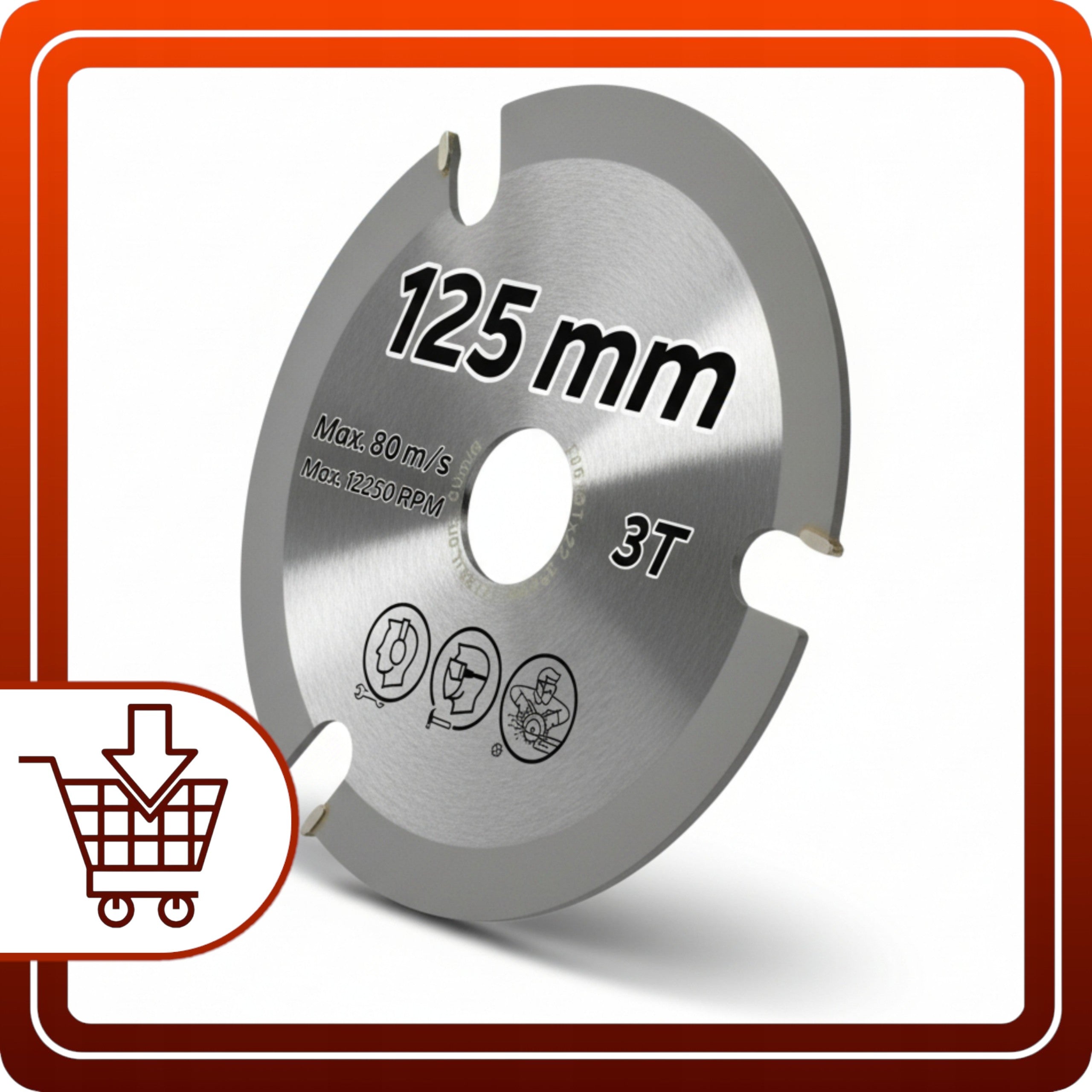 Tarcza Do Cięcia Drewna 125x22,23x3T Piła