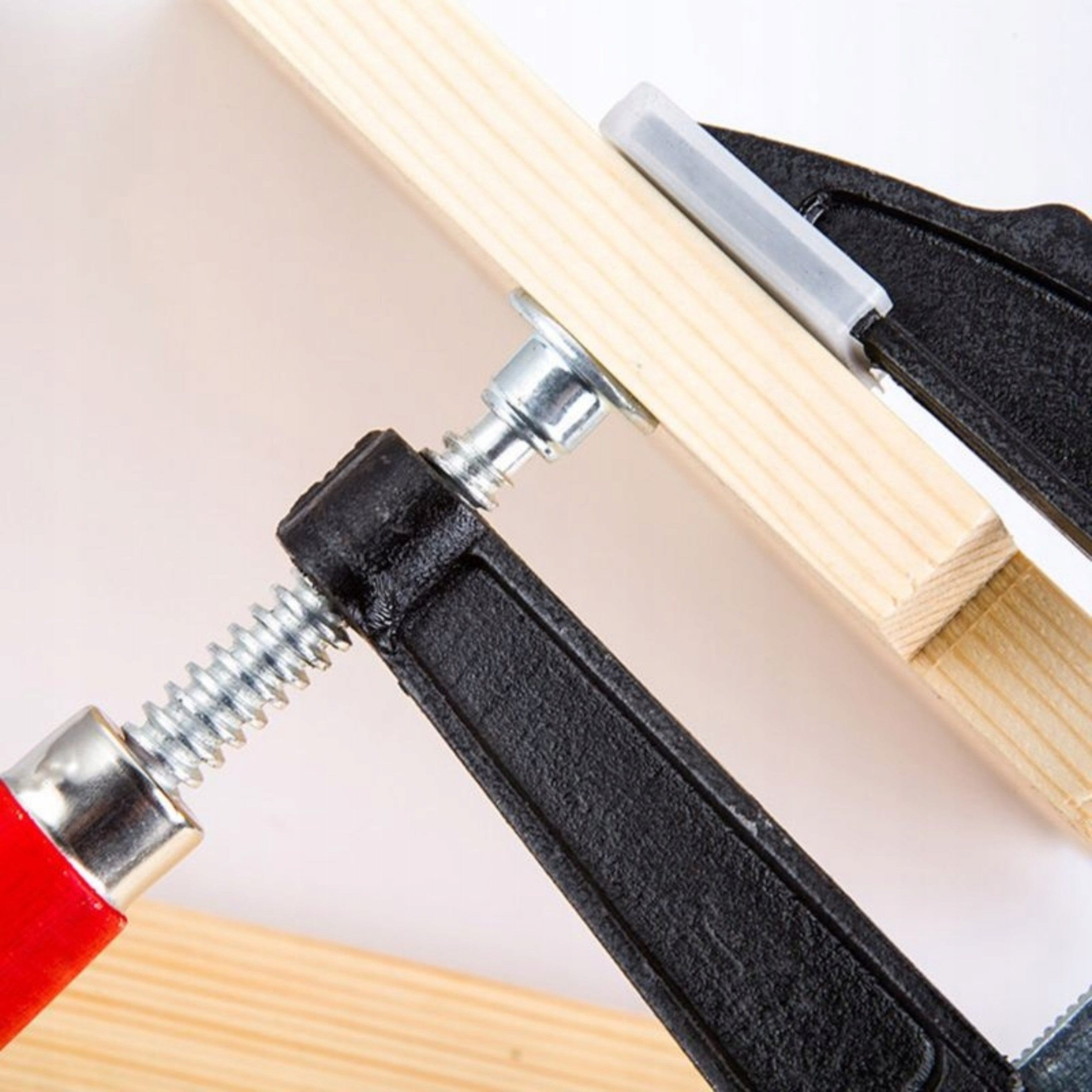 Ścisk Stolarski Śrubowy 500x80mm Typ F Zacisk Do Drewna Warsztatowy Stalowy