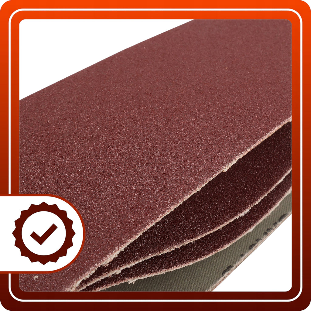 Papier Ścierny Do Szlifierki 75x533 Zestaw 6 sztuk Taśmowej P60 80 100 120