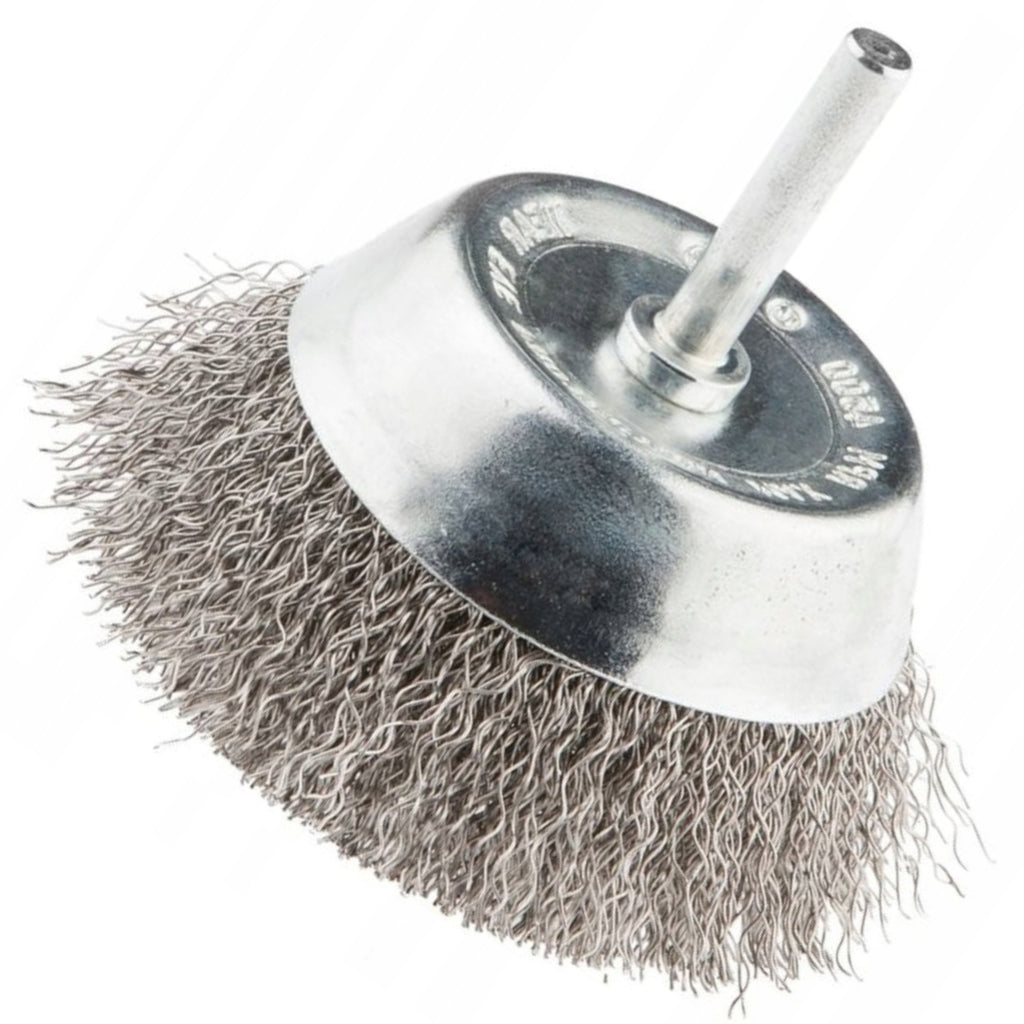 Szczotka Druciana 75mm INOX Trzpieniowa Do Wkrętarki Wiertarki