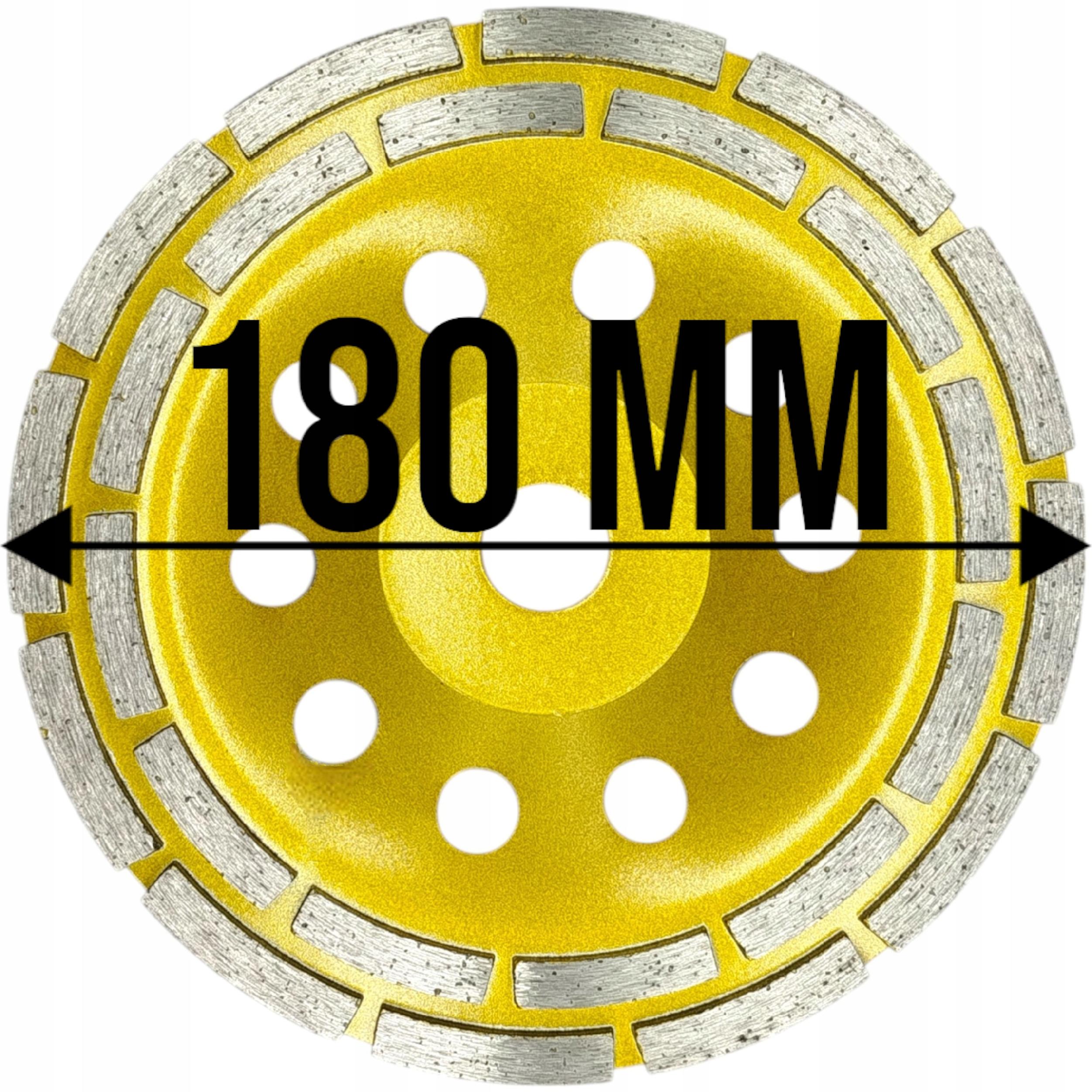 TARCZA GARNKOWA DIAMENTOWA DO SZLIFOWANIA BETONU 180mm KAMIENIA