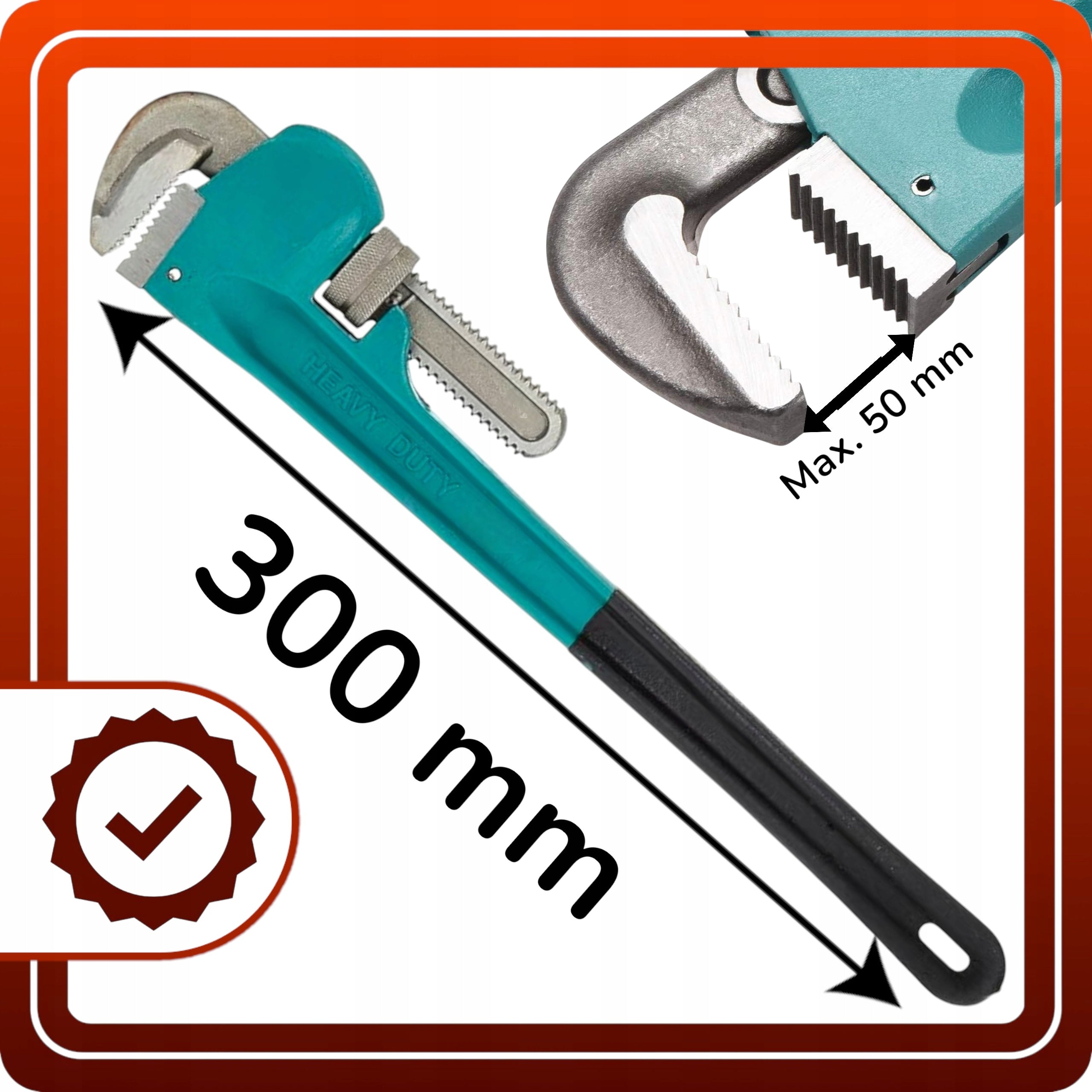 Klucz do rur hydrauliczny STILLSON 12 cali 300mm Cęgi Nastawne Żabka