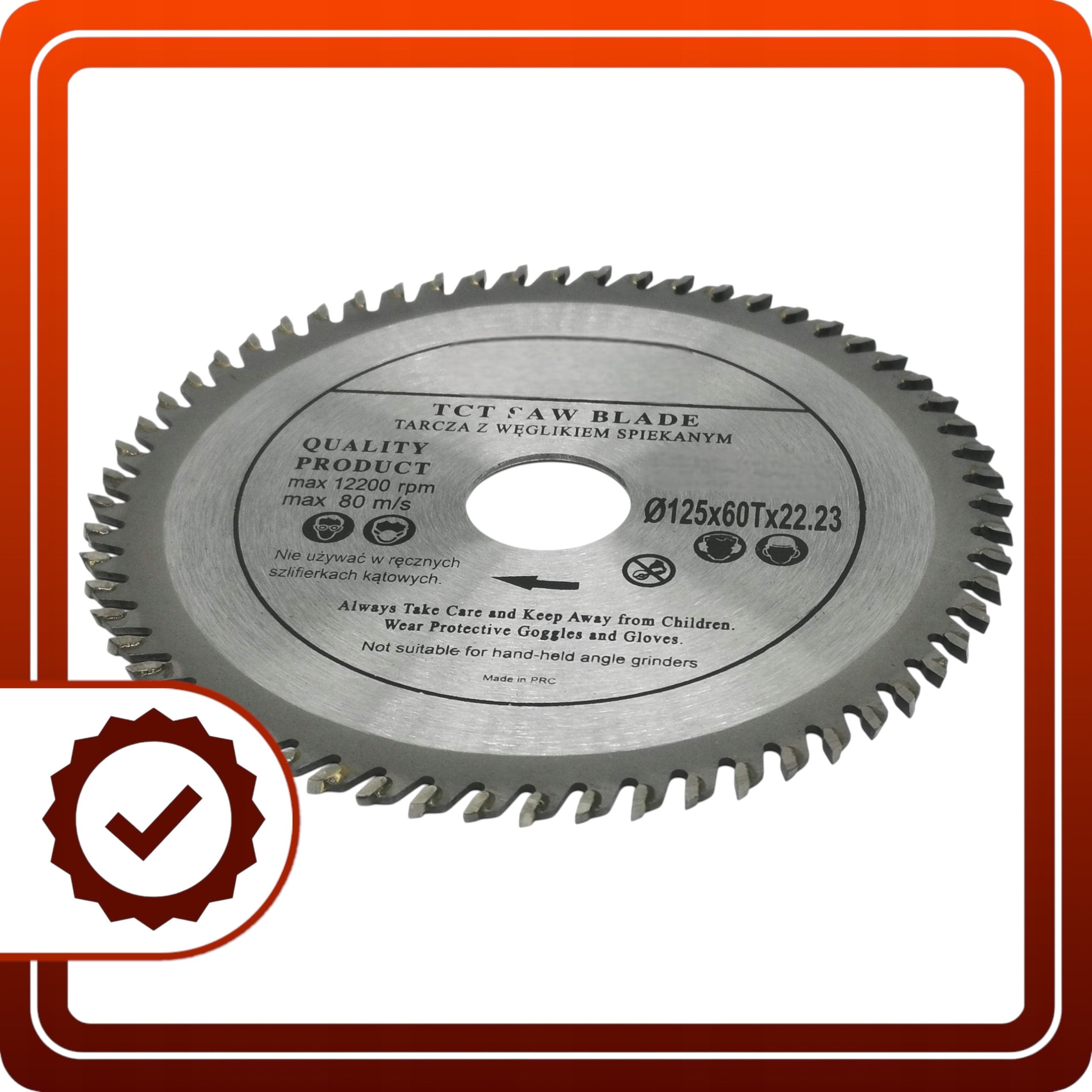 Tarcza do Cięcia Drewna 125x22.23x60T Widiowa