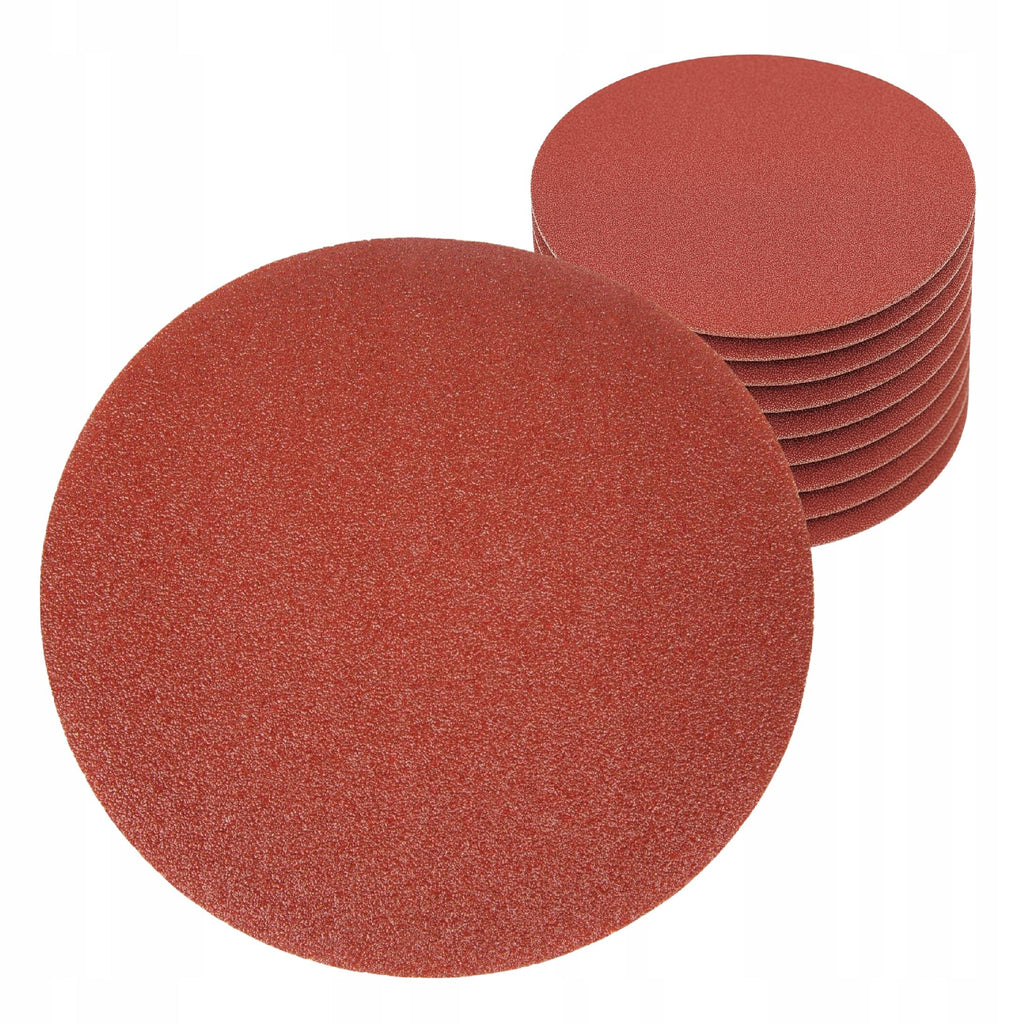 10szt Papier Ścierny 225 mm P150 Na Rzep Do Żyrafy Szlifierki Krążek Dysk
