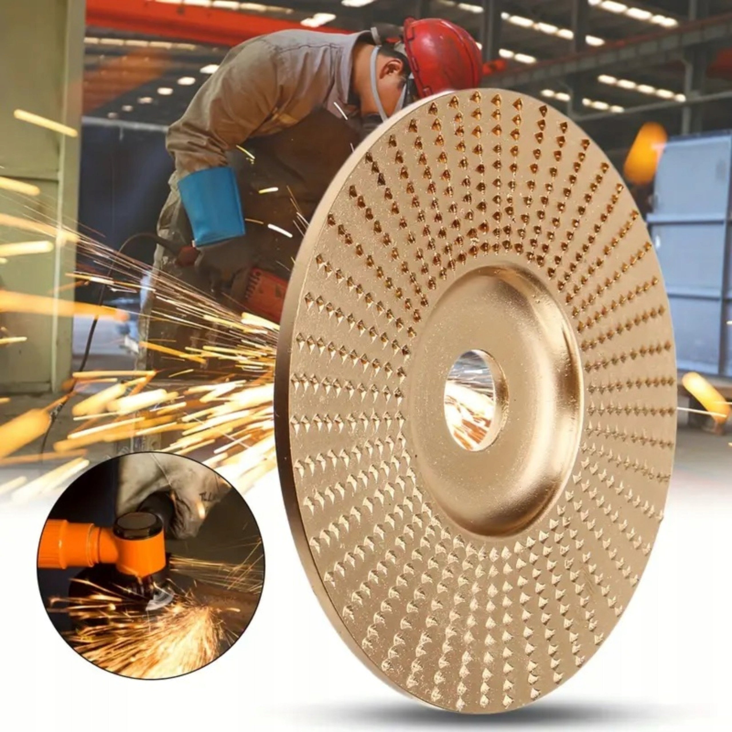 Tarnik 125mm Płaski Do Szlifowania Rzeźbienia Drewna