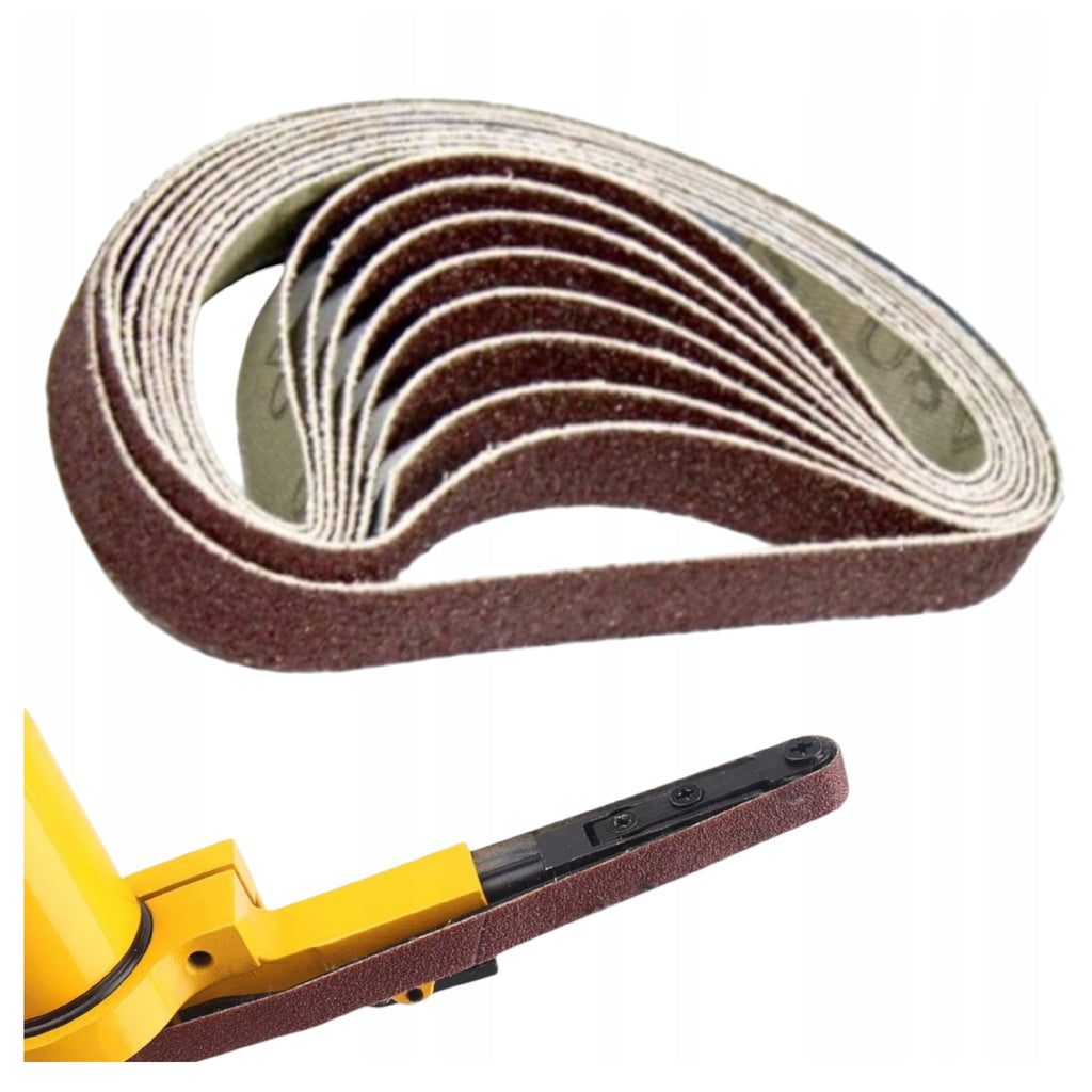 10 szt Papier ścierny pas 10x330mm P40 Taśma bezkońcowa Szlifierka Taśmowa