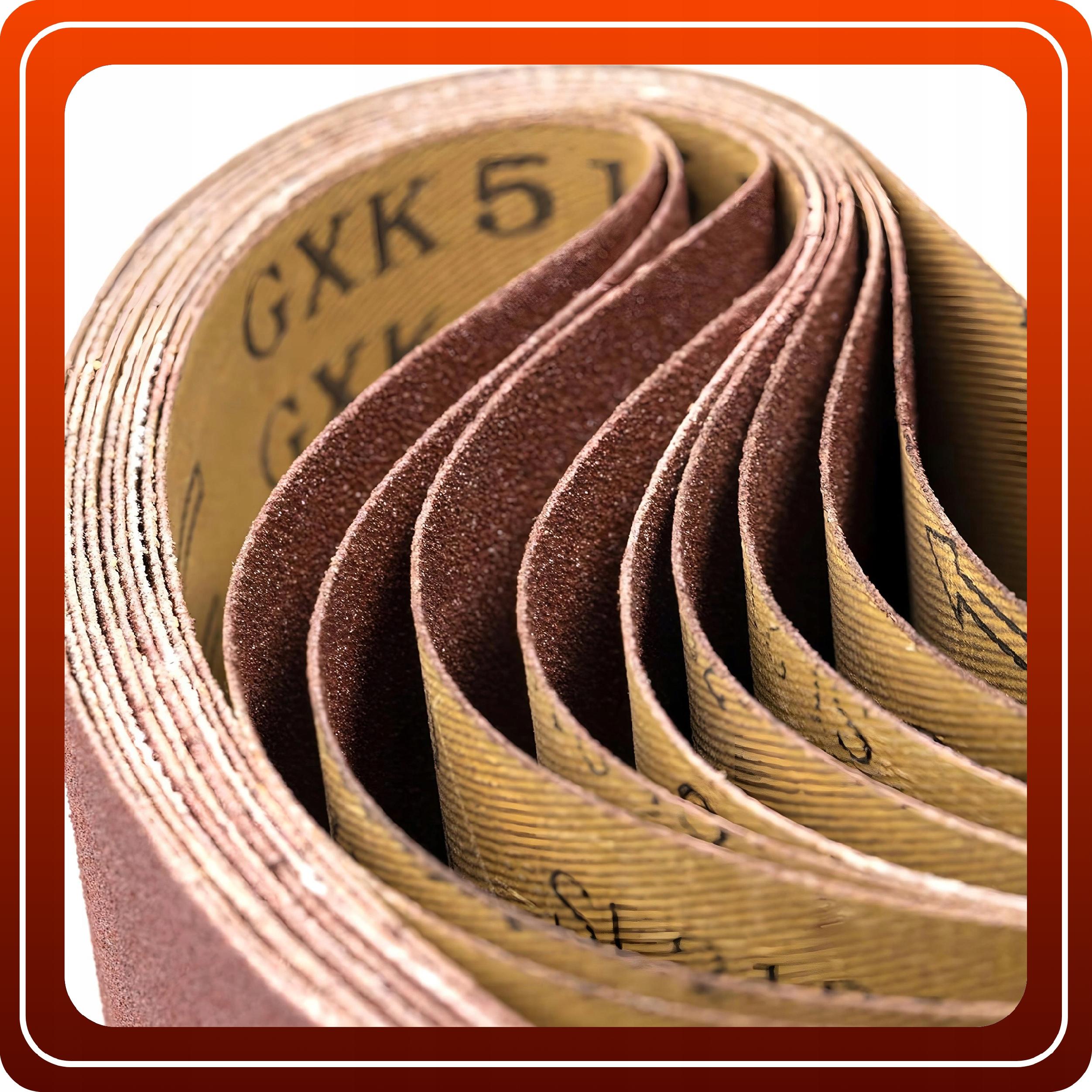 Papier Ścierny Do Szlifierki 75x533 Zestaw 6 sztuk Taśmowej P60 80 100 120