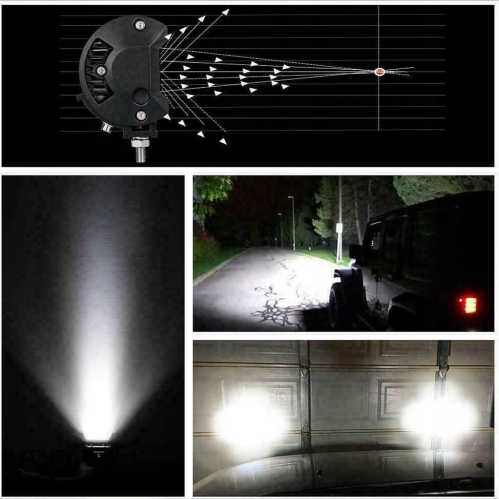 Lampa robocza LED Halogen 12v 24v 120W Szperacz Ledowa Mocna Oświetlenie