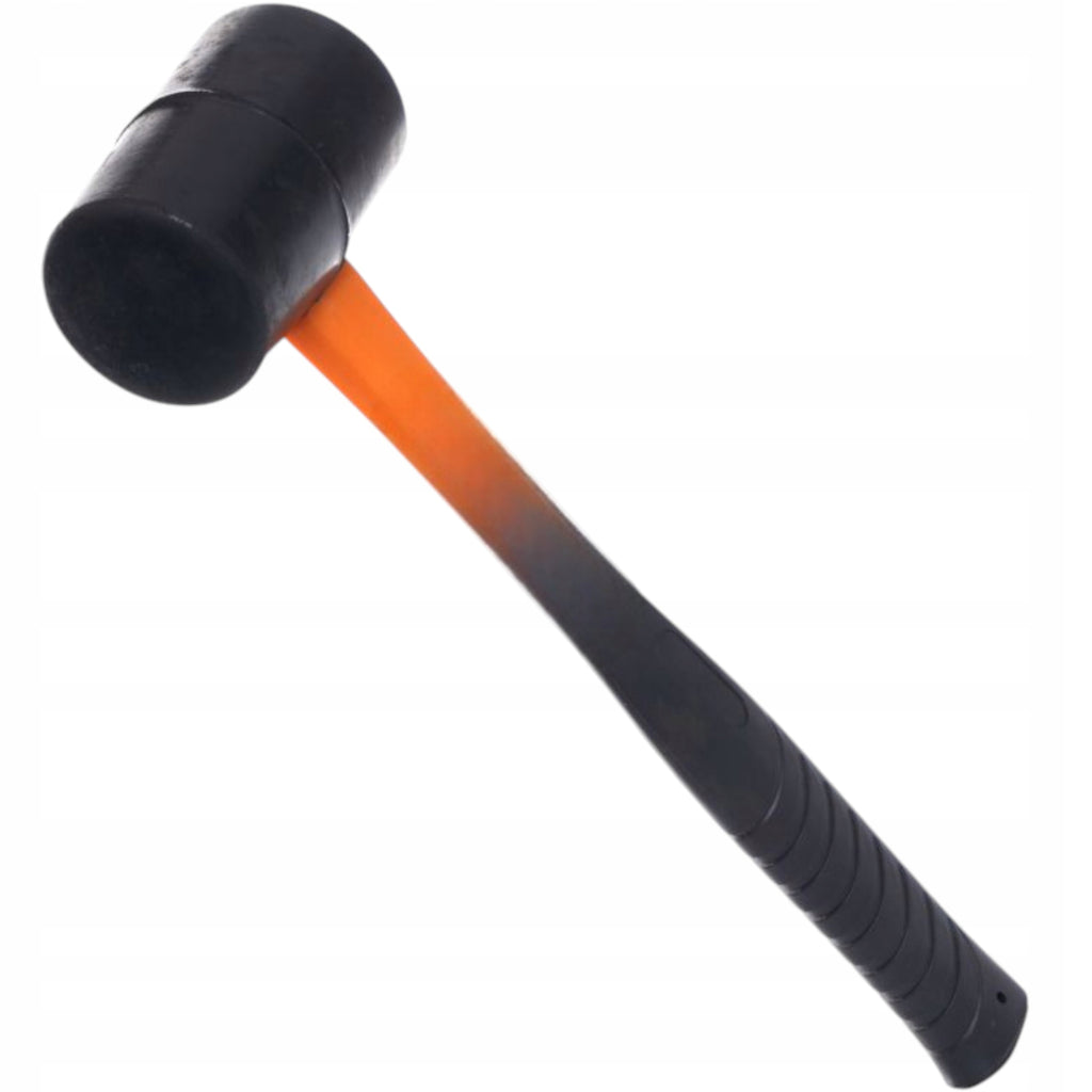 MŁOTEK GUMOWY BRUKARSKI 350g Z RĄCZKĄ FIBERGLASS Do kostki bruku