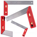 PROFESJONALNY KĄTOWNIK ALUMINIOWY STOLARSKI Z POZIOMICĄ 30cm