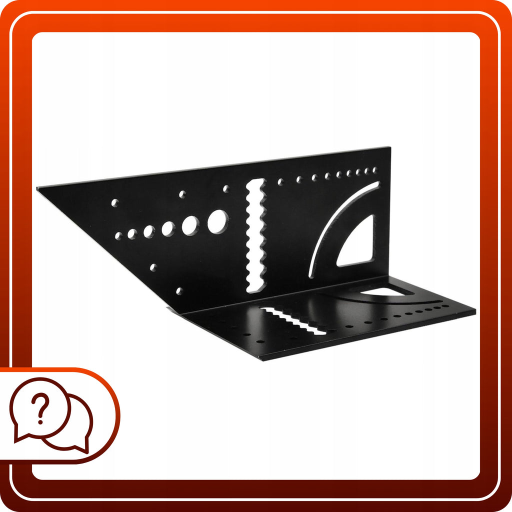 Kątownik aluminiowy stolarski 3D Szablon Uniwersalny Japoński Przymiar