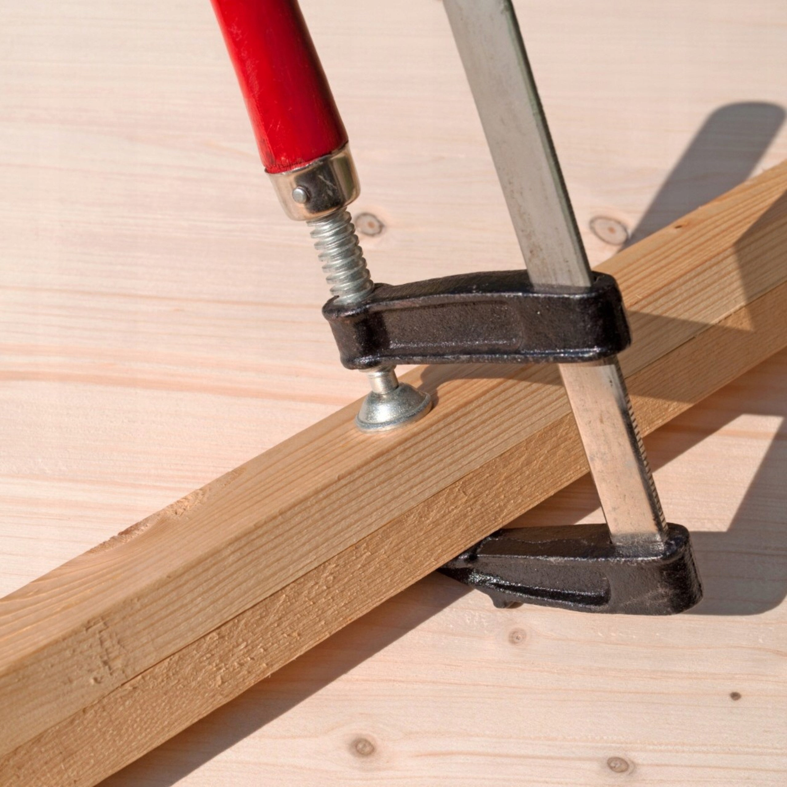 ŚCISK STOLARSKI ZACISK UCHWYT 150x50mm DREWNO F Drewniana rączka