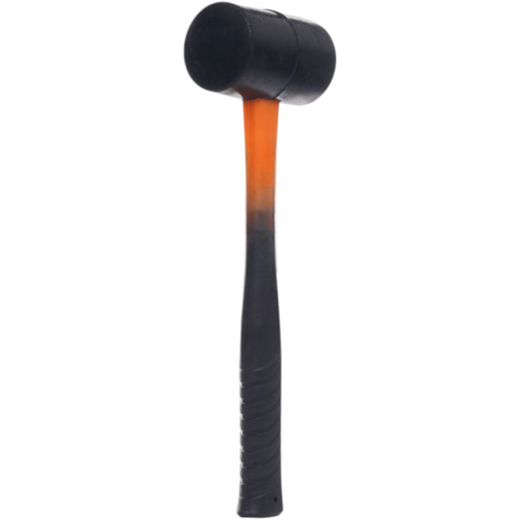 MŁOTEK GUMOWY BRUKARSKI 350g Z RĄCZKĄ FIBERGLASS Do kostki bruku