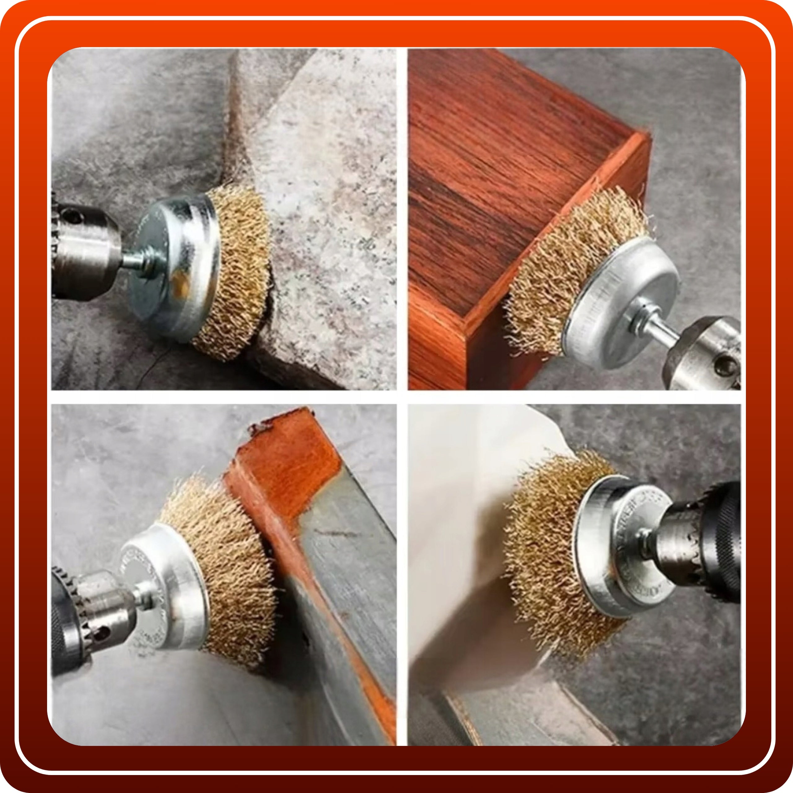 Szczotki Druciane 6szt Doczołowe 25 50mm Boczne 40 50 60 75mm Do Wkrętarki Wiertarki