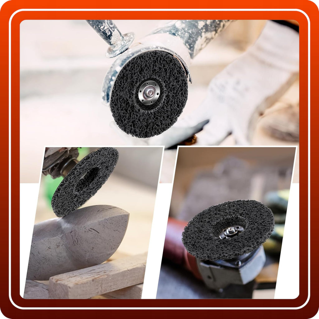 Włosy Murzyna 125 mm TARCZA DO USUWANIA RDZY włóknina do metalu stali
