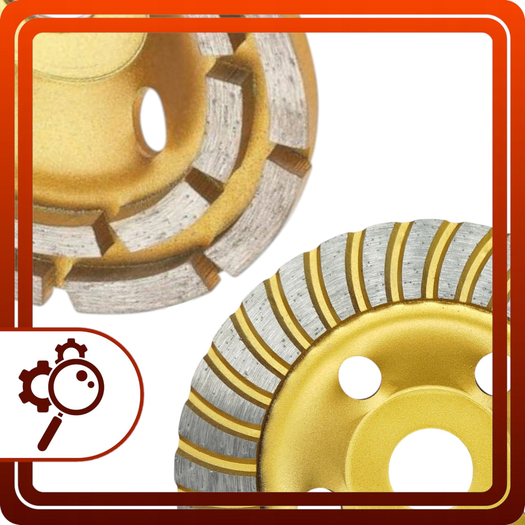 Tarcza diamentowa do szlifowania BETONU zestaw Segmentowa Turbo 125mm 2szt