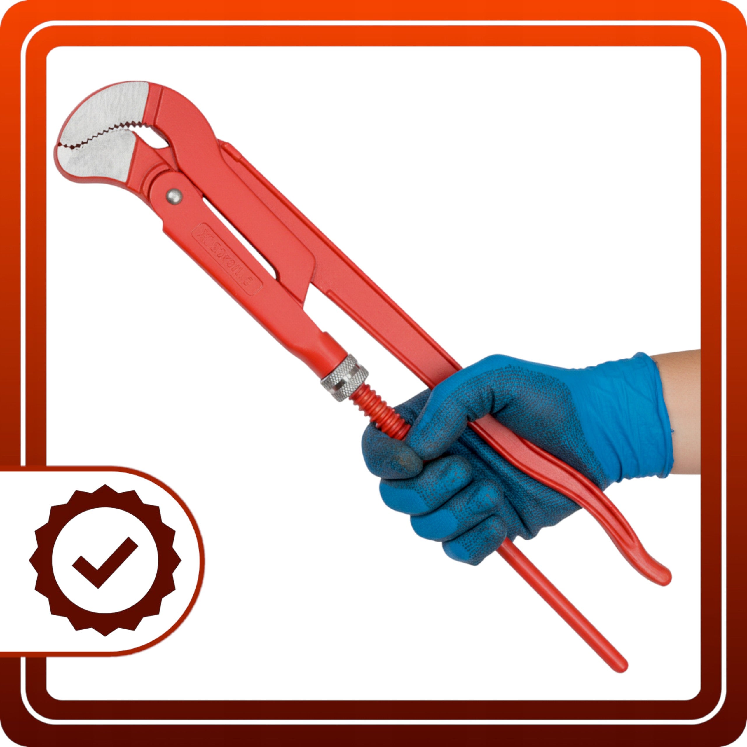 Klucz do rur hydrauliczny nastawny SZWEDZKI 2 cale 530mm Żaba Cęgi Szczypce