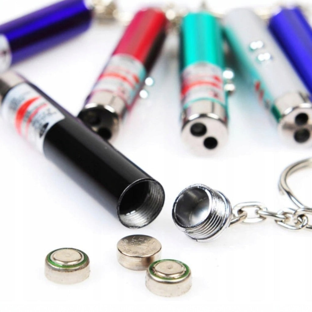 Wskaźnik laserowy Laser Pointer 4w1 Do prezentacji Zabawka dla kota Latarka