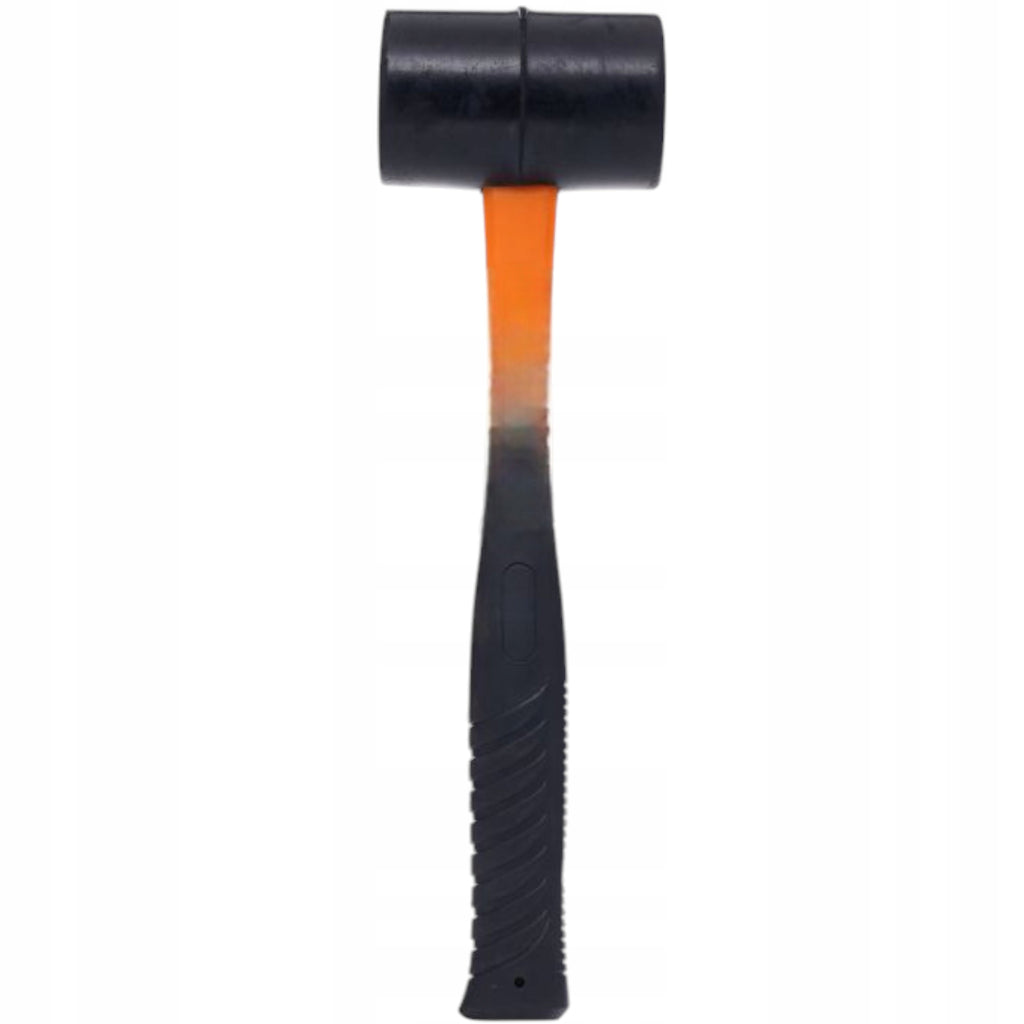 MŁOTEK GUMOWY BRUKARSKI 350g Z RĄCZKĄ FIBERGLASS Do kostki bruku