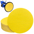 5 szt Papier ścierny do żyrafy P120 225mm Żółty Perforowany Krążek na rzep