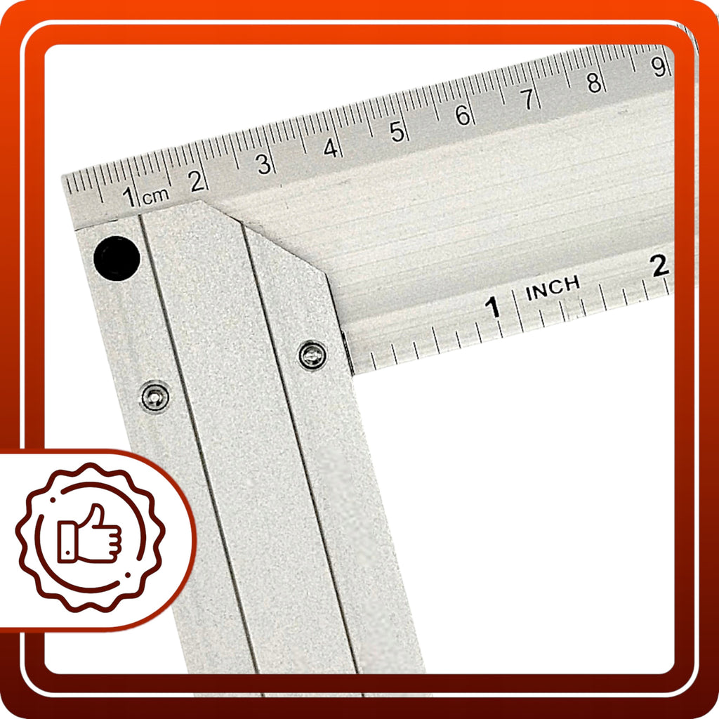 KĄTOWNIK STOLARSKI WARSZTATOWY UNIWERSALNY ALUMINIOWY POZIOMICA 300mm