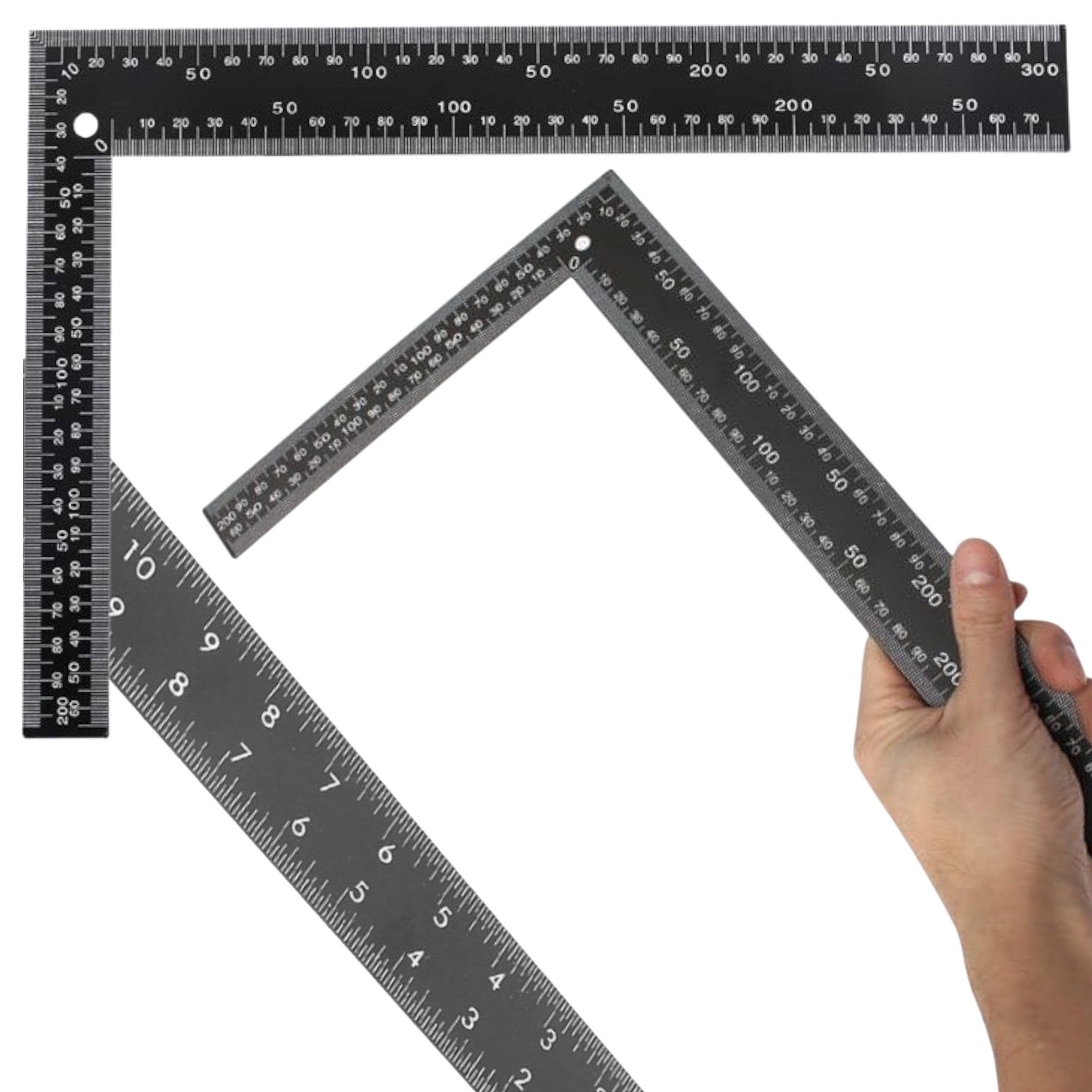 KĄTOWNIK STOLARSKI 300x200mm UNIWERSALNY PRZYMIAR WINKIEL WARSZTATOWY