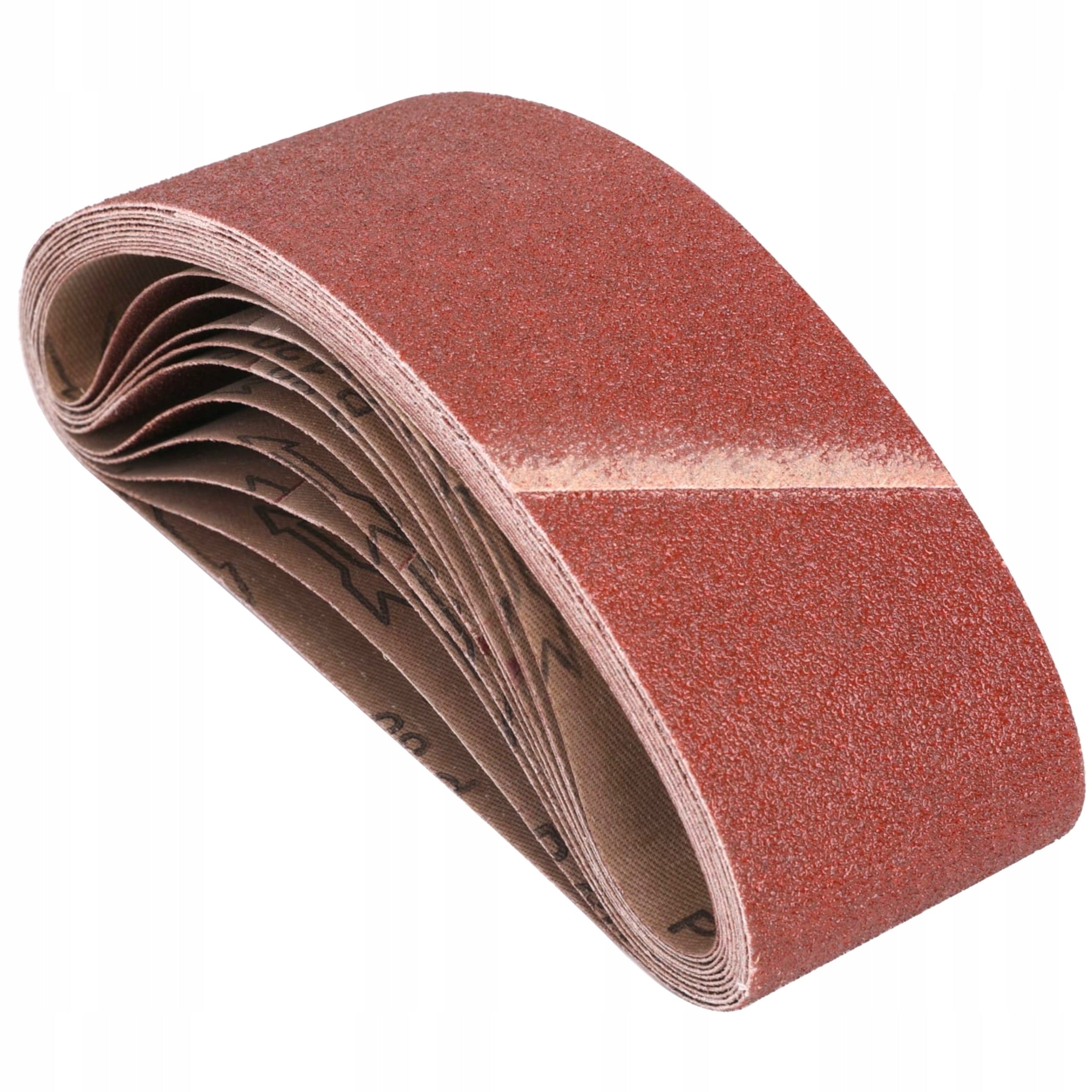 10x Papier Ścierny 75x457 P80 Do Szlifierki Taśmowej Pas Bezkońcowy