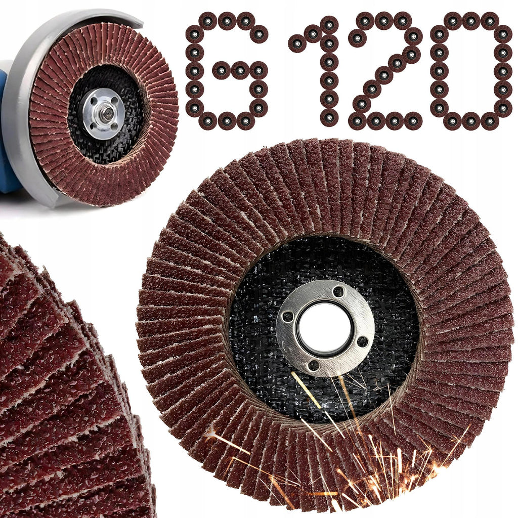 Tarcza Listkowa 125mm P120 Do Szlifowania Lamelka Drewna Stali Metalu