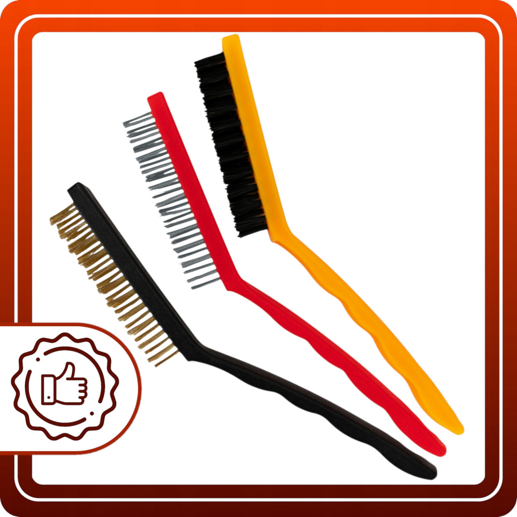 Szczotki Druciane 3 szt. 210mm Mosiądz Stal Nylon