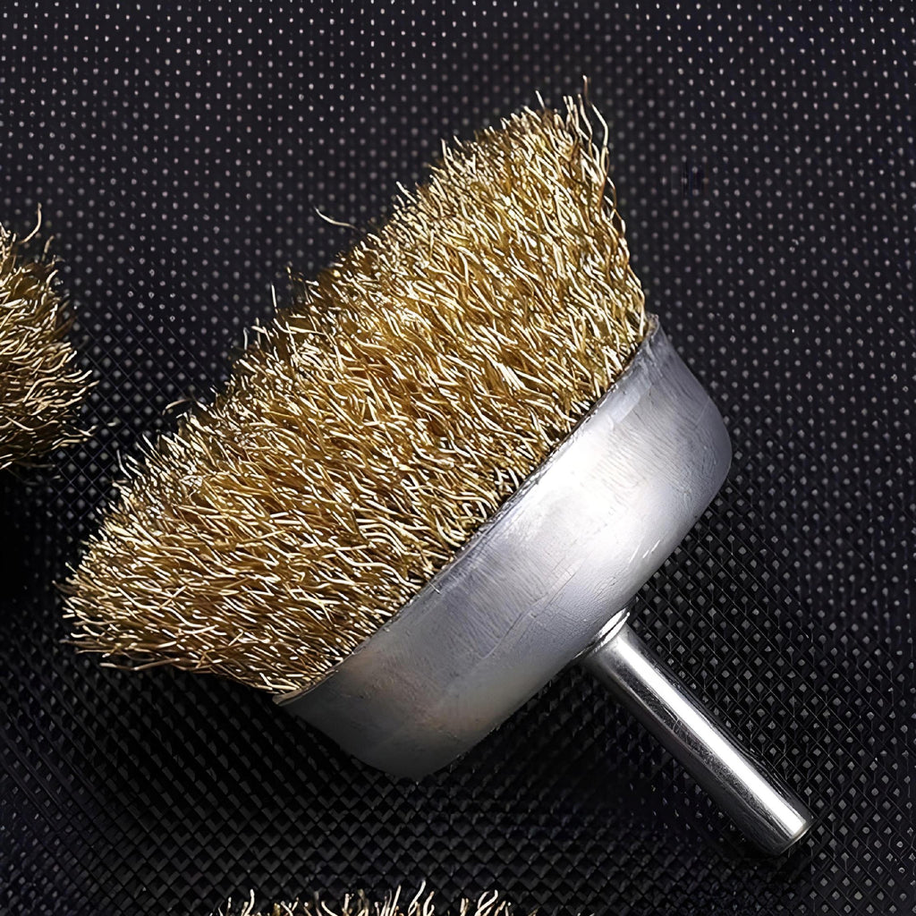 Szczotka Druciana 75mm Trzpieniowa Do Wkrętarki Wiertarki