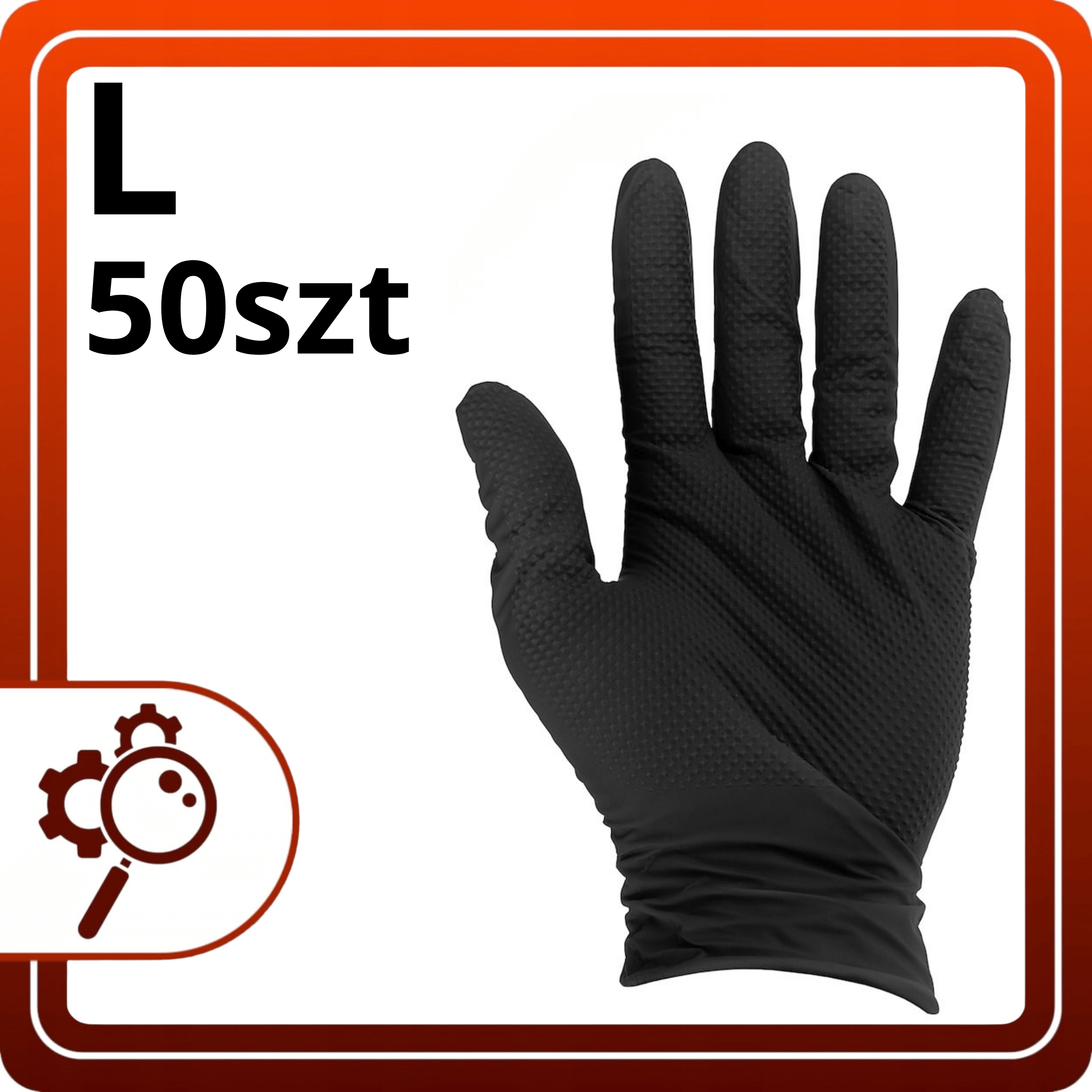 25 Par Rękawic Nitrylowych Rozmiar L SOLID GRIP