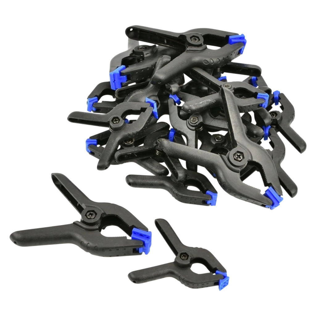 Zestaw ścisków sprężynowych 22 ściski 18x65mm 4x90mm modelarskie stolarskie