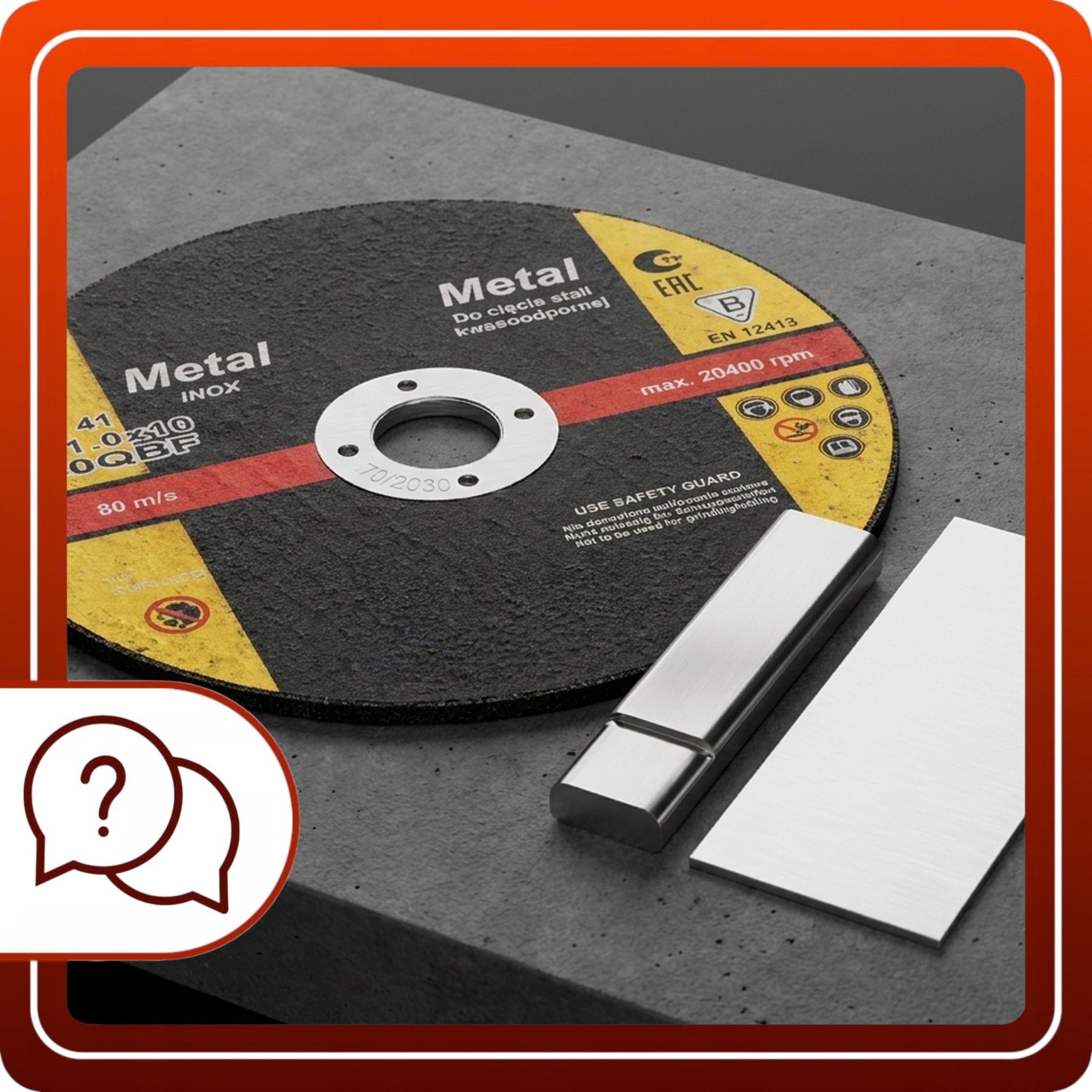 Tarcza Do Cięcia Stali 75mm 10szt Kwasoodpornej INOX Metalu Otwór 10mm