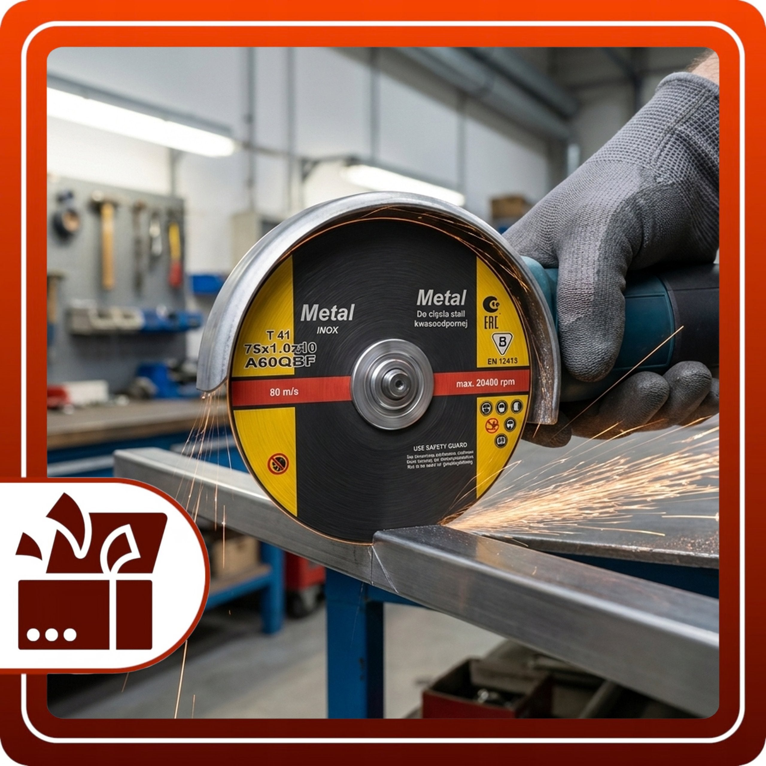Tarcza Do Cięcia Stali 75mm 10szt Kwasoodpornej INOX Metalu Otwór 10mm