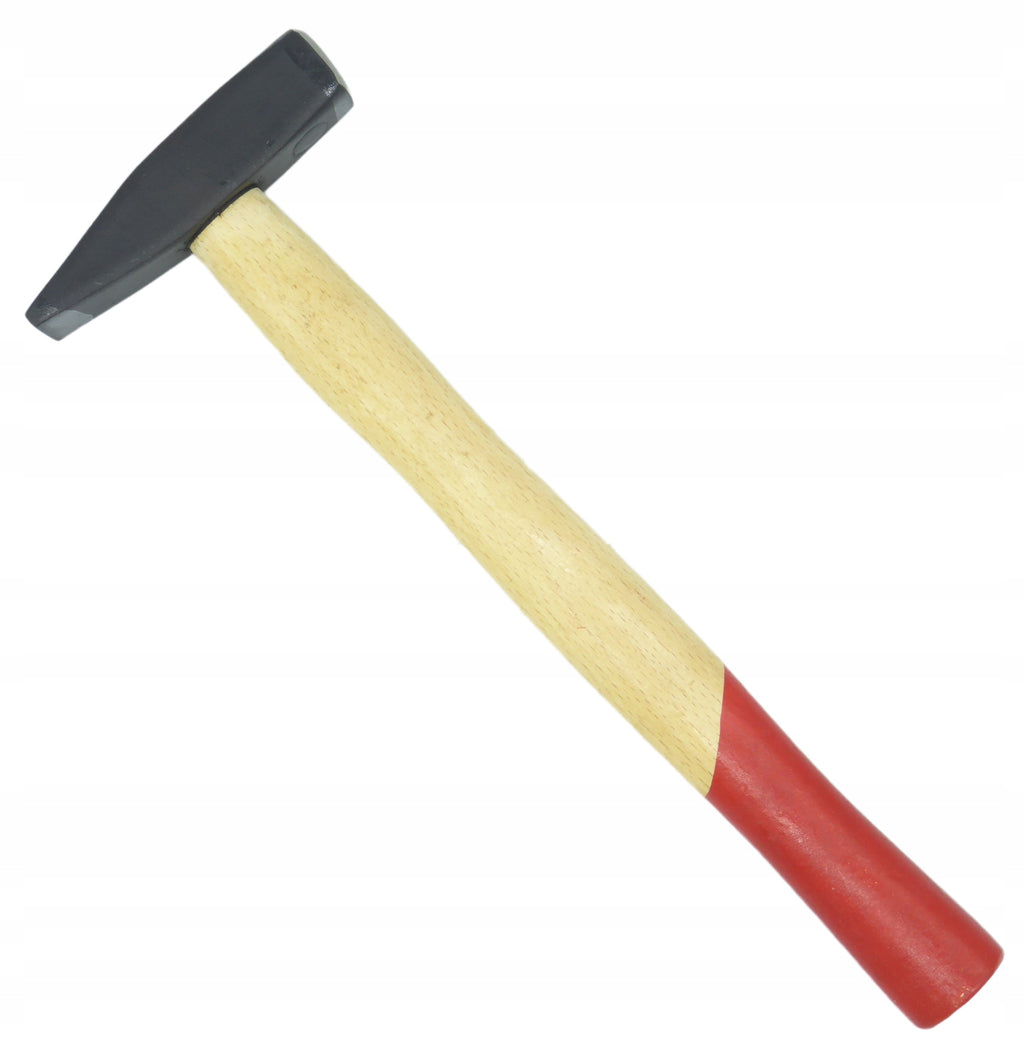 MŁOTEK ŚLUSARSKI KUTY 100g Z DREWNIANYM LAKIEROWANYM TRZONKIEM WARSZTATOWY