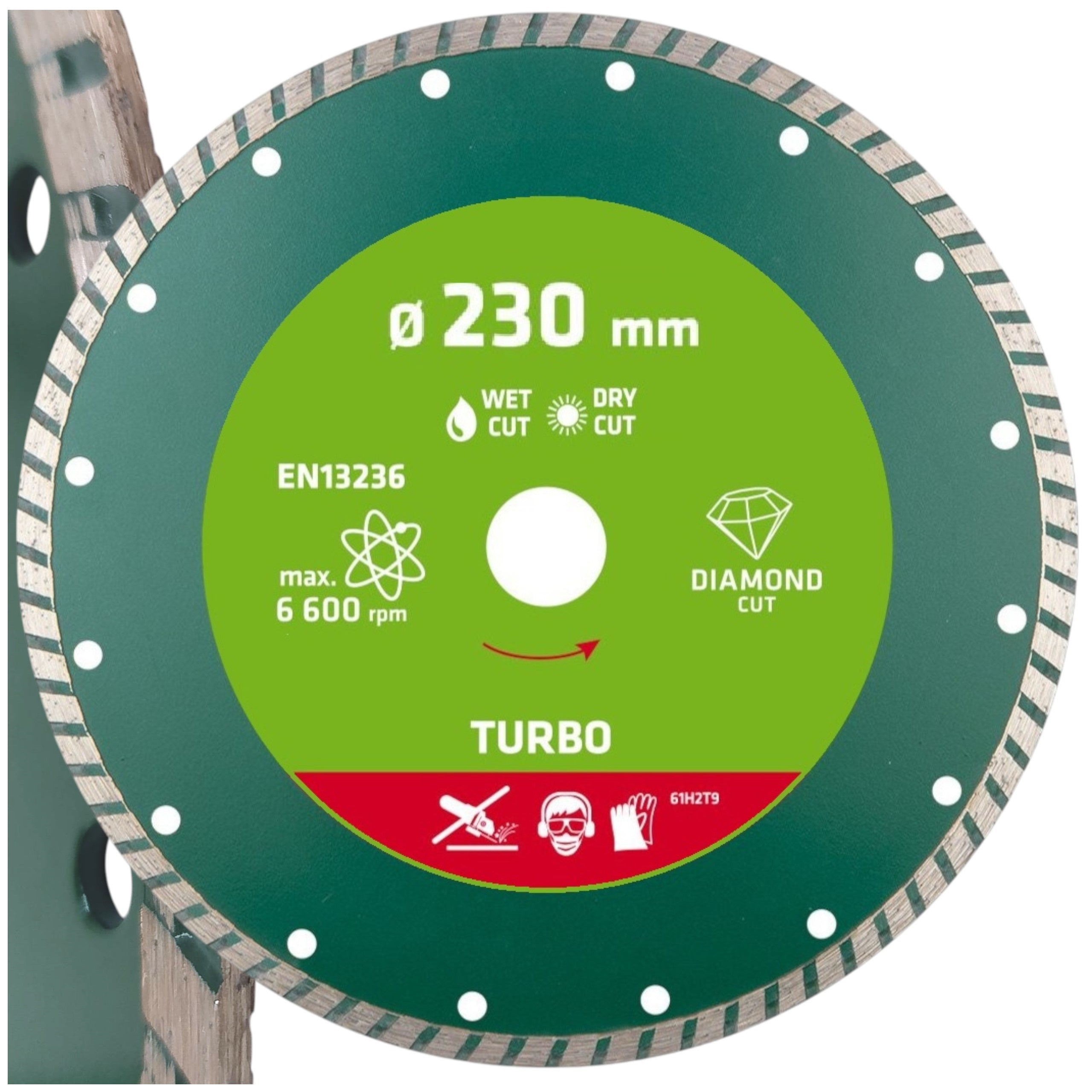 Tarcza diamentowa do betonu segmentowa do cięcia marmuru cegły glazur 230mm