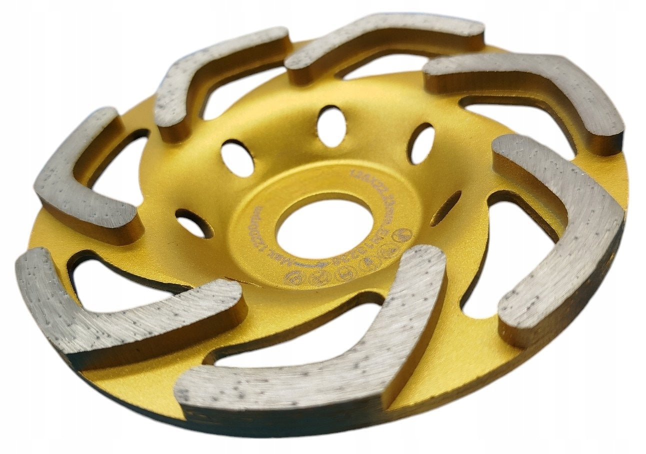 Tarcza do szlifowania betonu 125mm Garnkowa Diamentowa Boomerang na kątówkę